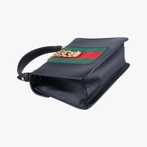 Pre-owned Gucci Sylvie Black Leather 470270 shoulderbag | stylenewstar