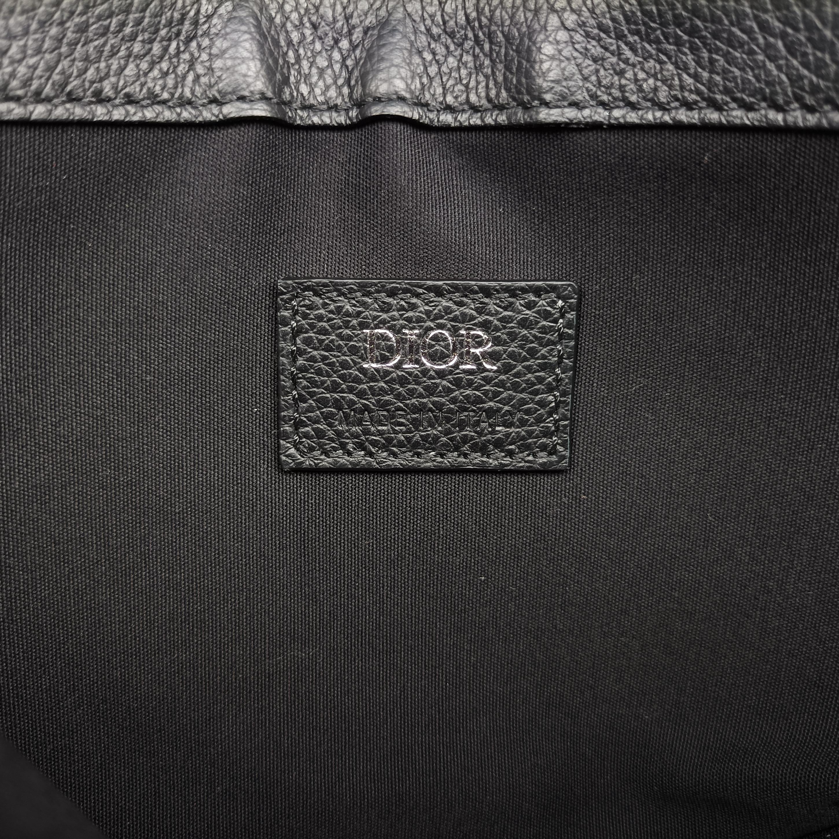 Secondhand Christian Dior Saddle Pouch Navy×Gray Jacquard  shoulderbag | stylenewstar