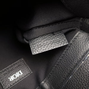 Secondhand Christian Dior Saddle Pouch Navy×Gray Jacquard  shoulderbag | stylenewstar