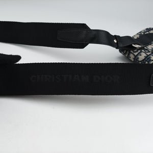 Secondhand Christian Dior Saddle Pouch Navy×Gray Jacquard  shoulderbag | stylenewstar