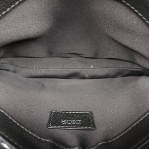 Secondhand Christian Dior Saddle Pouch Navy×Gray Jacquard  shoulderbag | stylenewstar