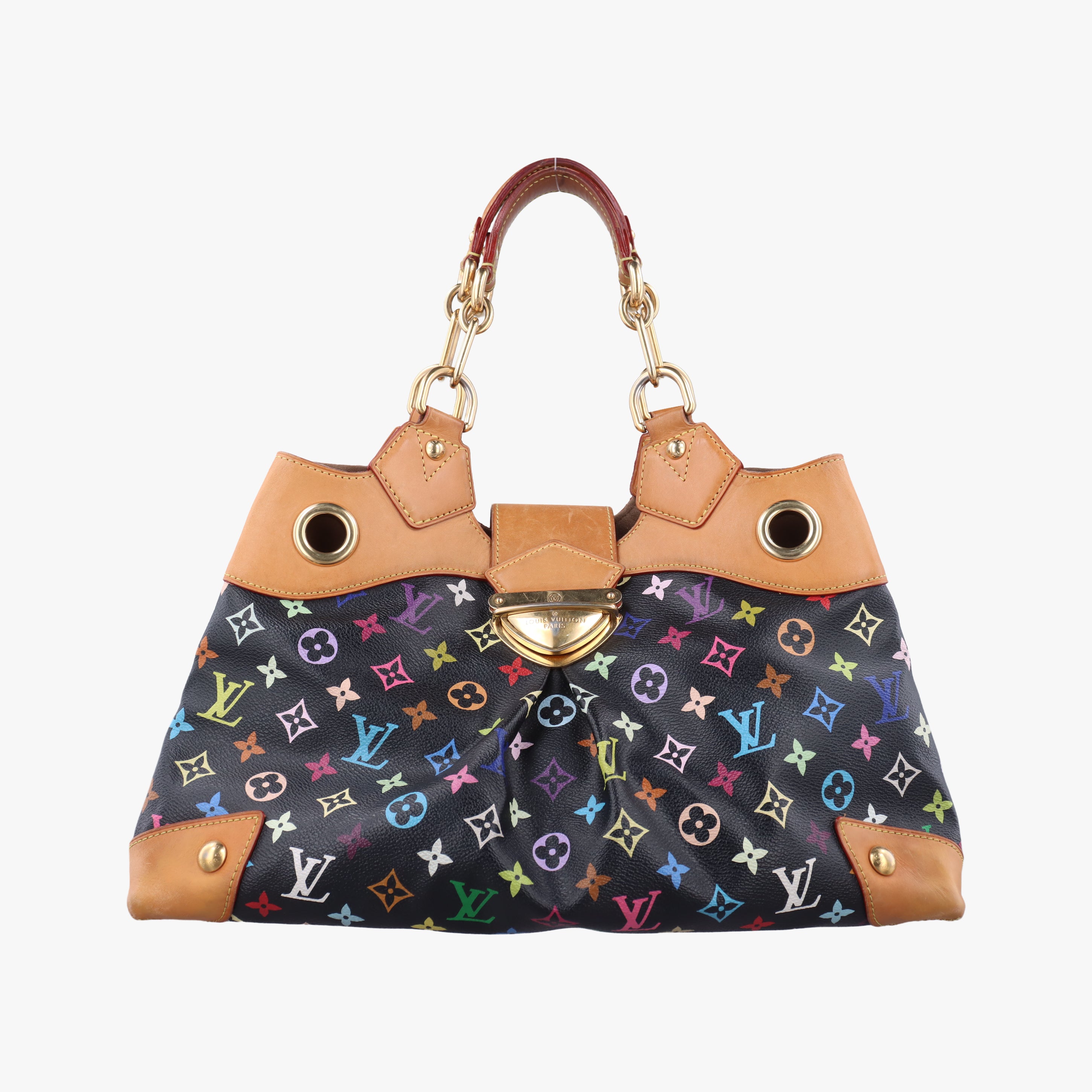 Pre-owned Louis Vuitton URSULA Noir Monogram Multicolor M40124 handbag | stylenewstar