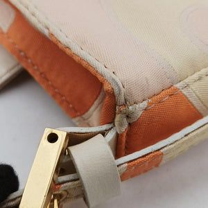 Pre-owned Fendi Baguette pink×orange canvas 226226 handbag | stylenewstar