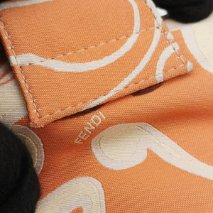 Pre-owned Fendi Baguette pink×orange canvas 226226 handbag | stylenewstar