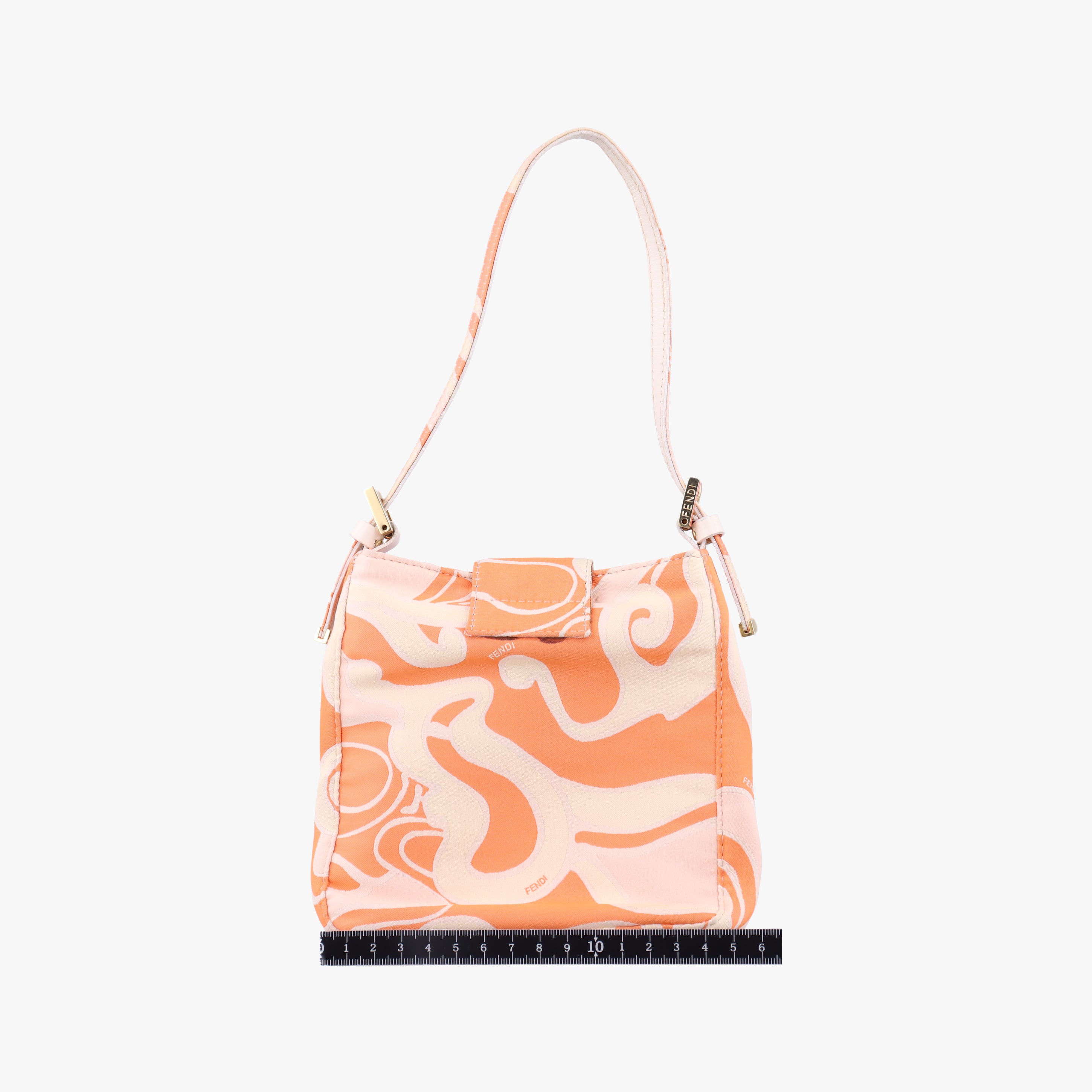 Pre-owned Fendi Baguette pink×orange canvas 226226 handbag | stylenewstar