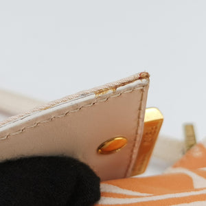 Pre-owned Fendi Baguette pink×orange canvas 226226 handbag | stylenewstar