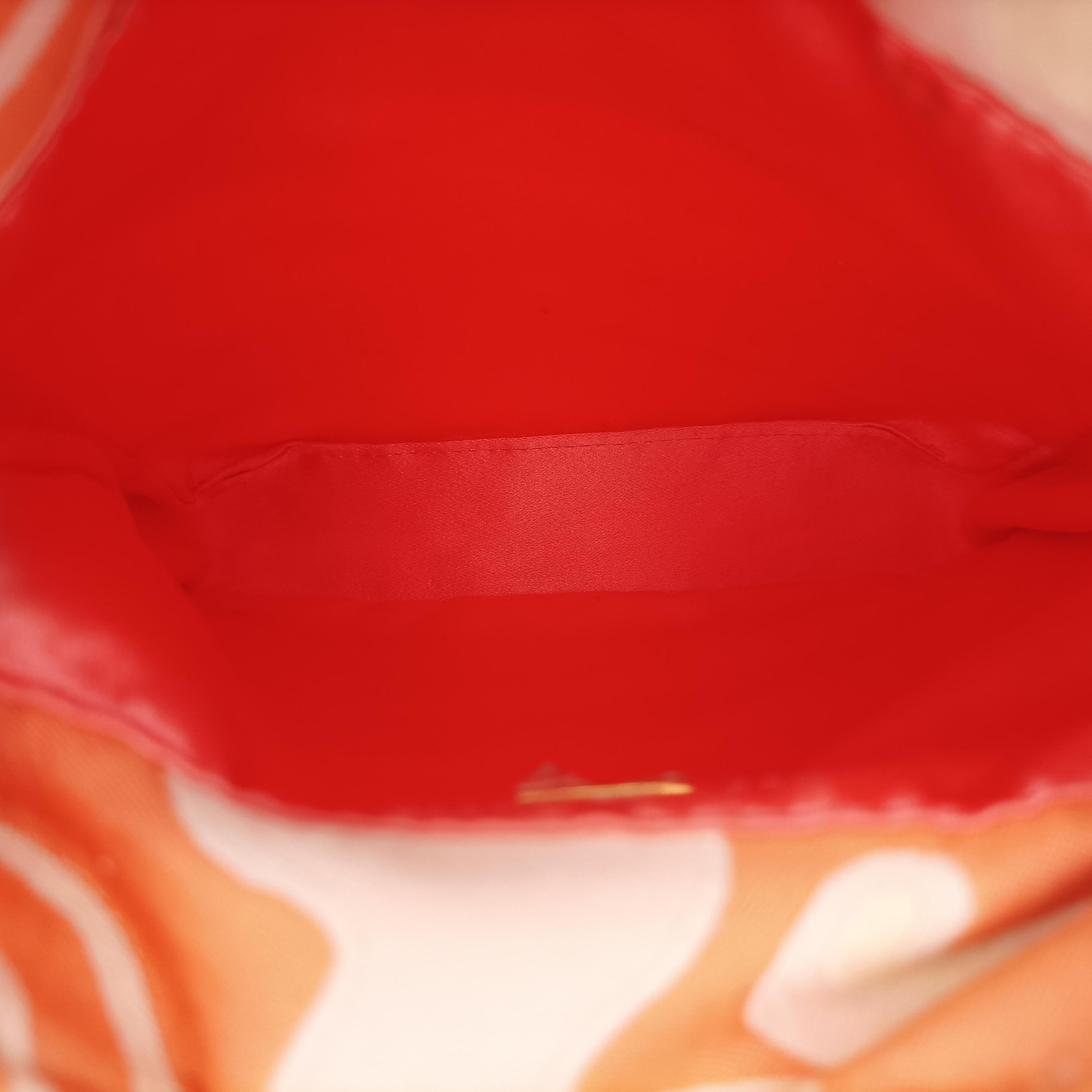 Pre-owned Fendi Baguette pink×orange canvas 226226 handbag | stylenewstar