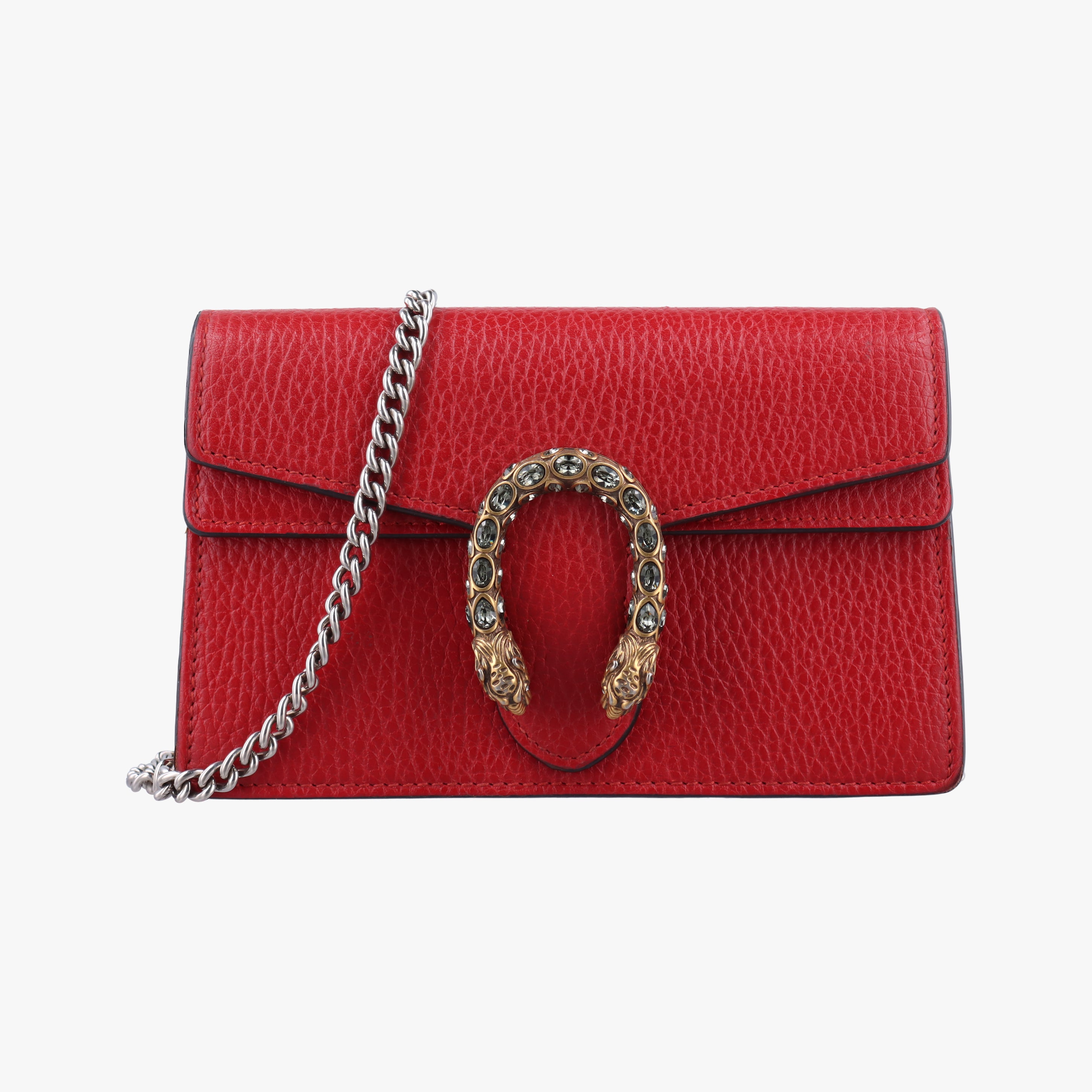 Secondhand Gucci Dionysus Red Leather 476432 shoulderbag | stylenewstar