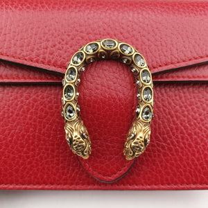 Secondhand Gucci Dionysus Red Leather 476432 shoulderbag | stylenewstar