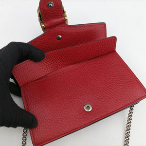Secondhand Gucci Dionysus Red Leather 476432 shoulderbag | stylenewstar