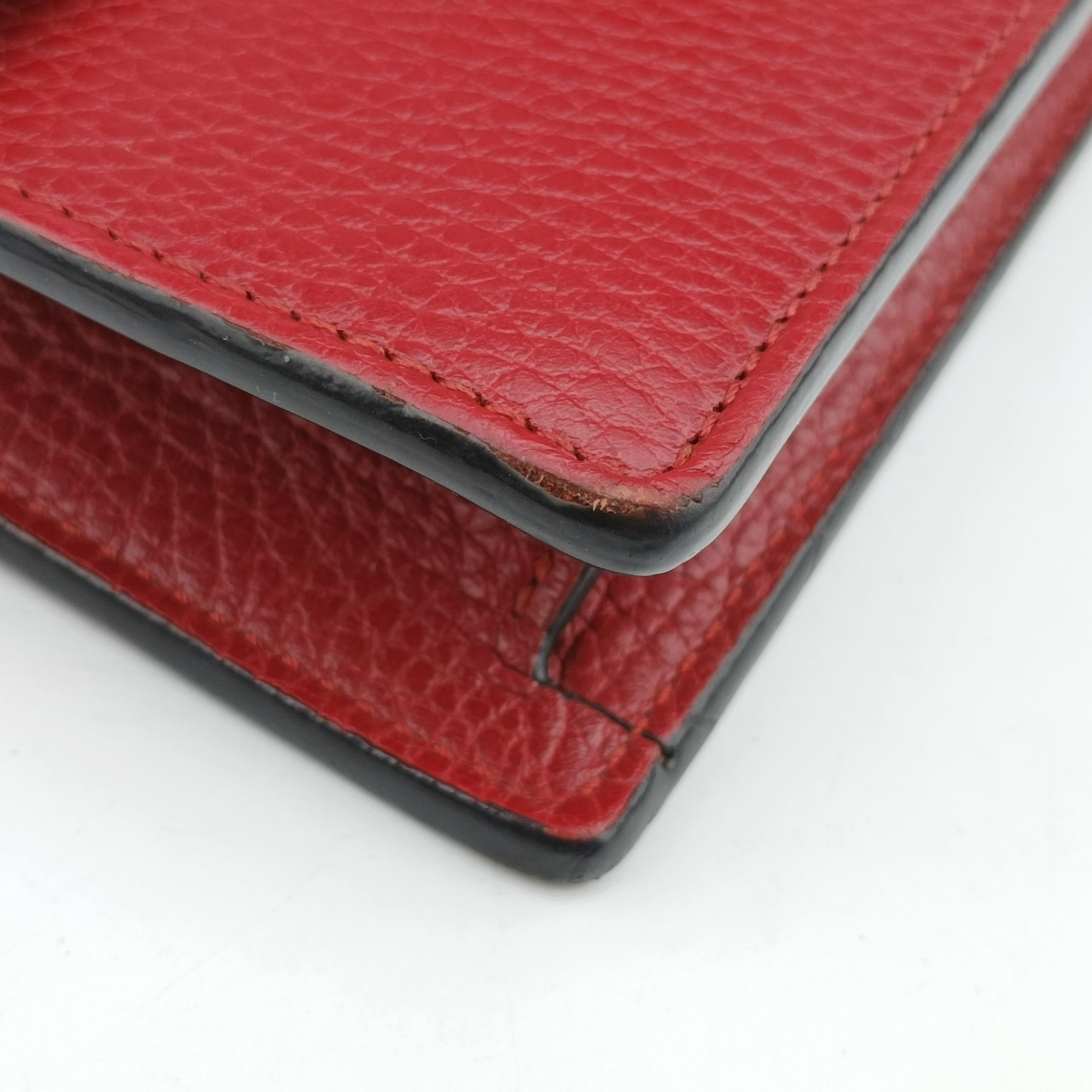 Secondhand Gucci Dionysus Red Leather 476432 shoulderbag | stylenewstar