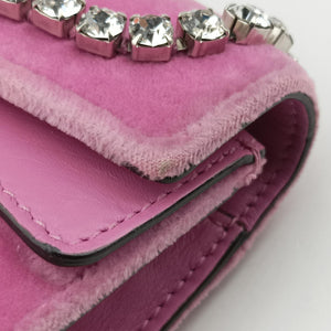 Pre-owned Gucci Dionysus Pink velour 476432 shoulderbag | stylenewstar