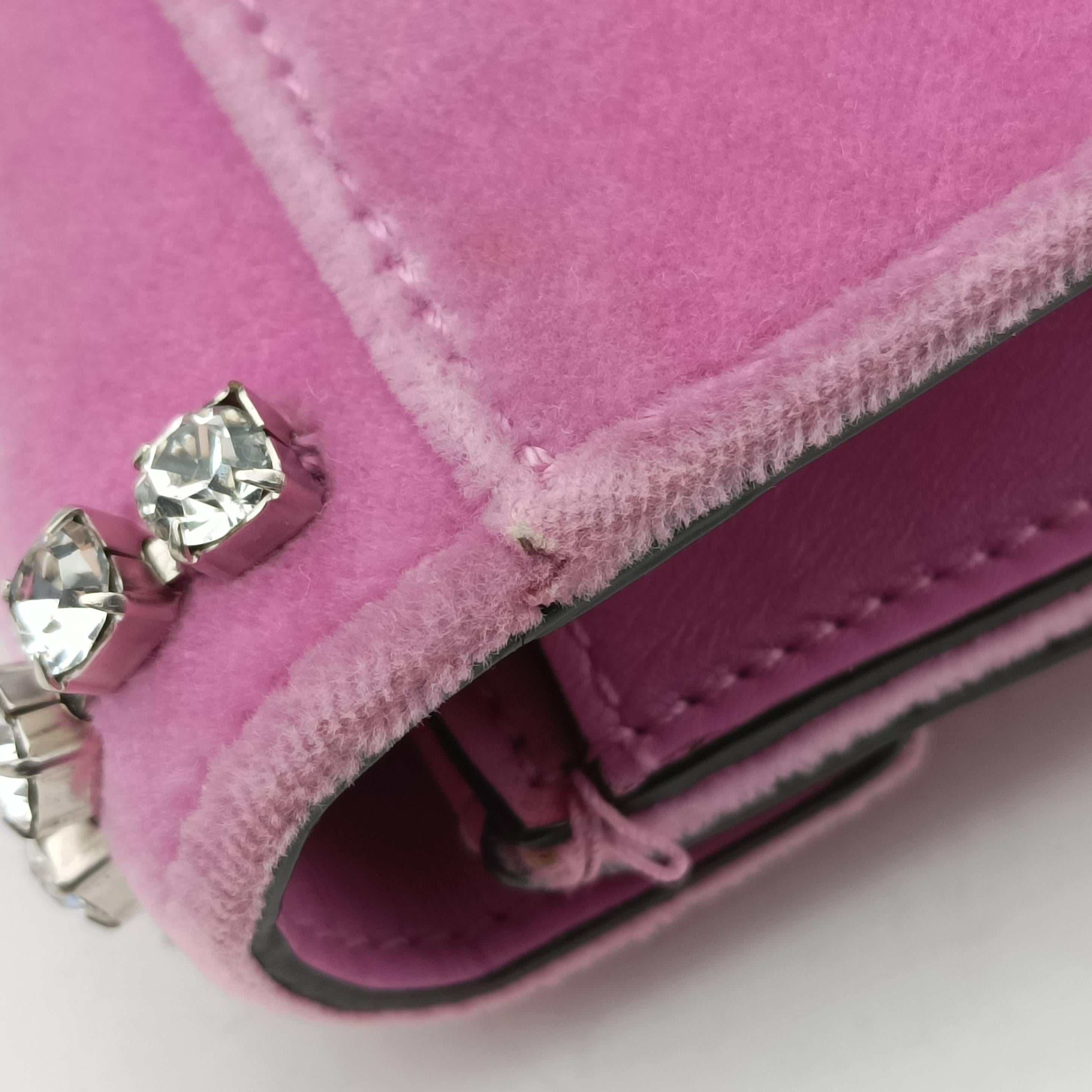 Pre-owned Gucci Dionysus Pink velour 476432 shoulderbag | stylenewstar