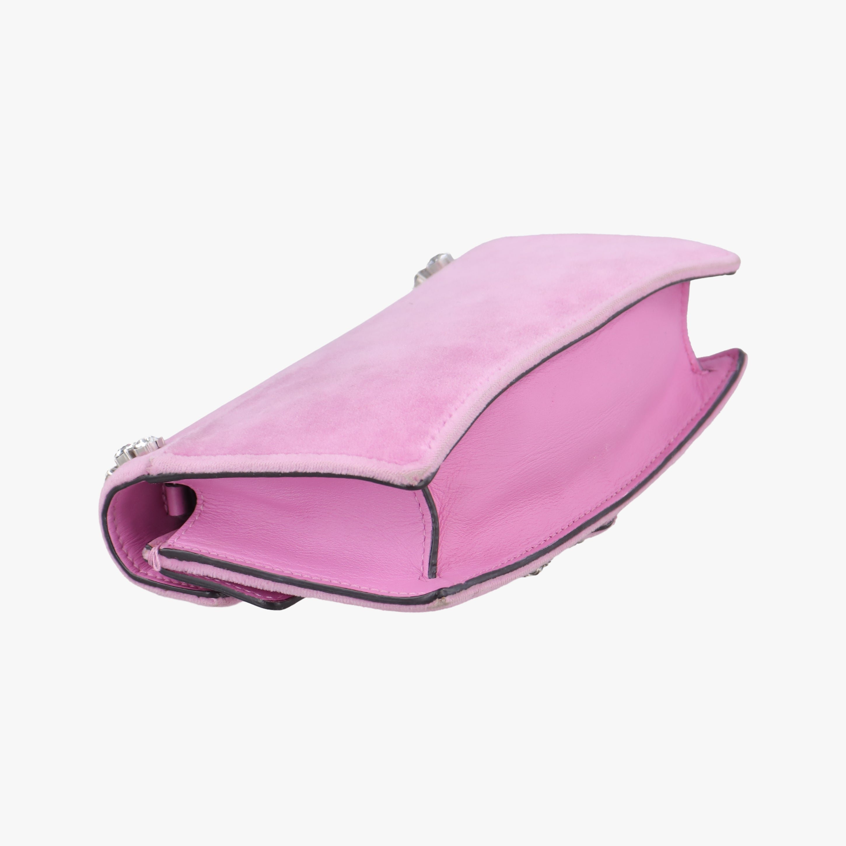 Pre-owned Gucci Dionysus Pink velour 476432 shoulderbag | stylenewstar