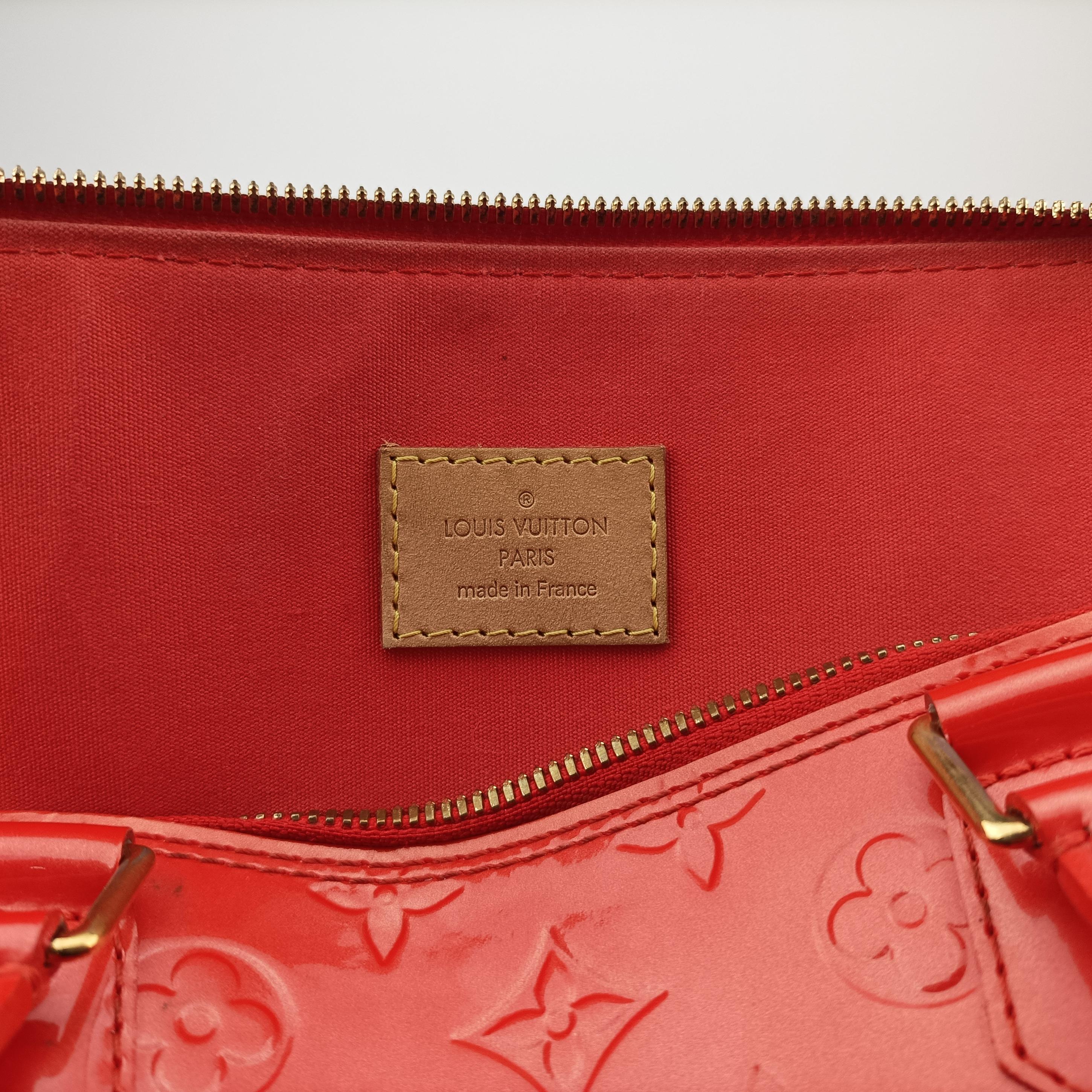 Pre-owned Louis Vuitton Alma GM pomme d'amour Vernis M93596 handbag | stylenewstar