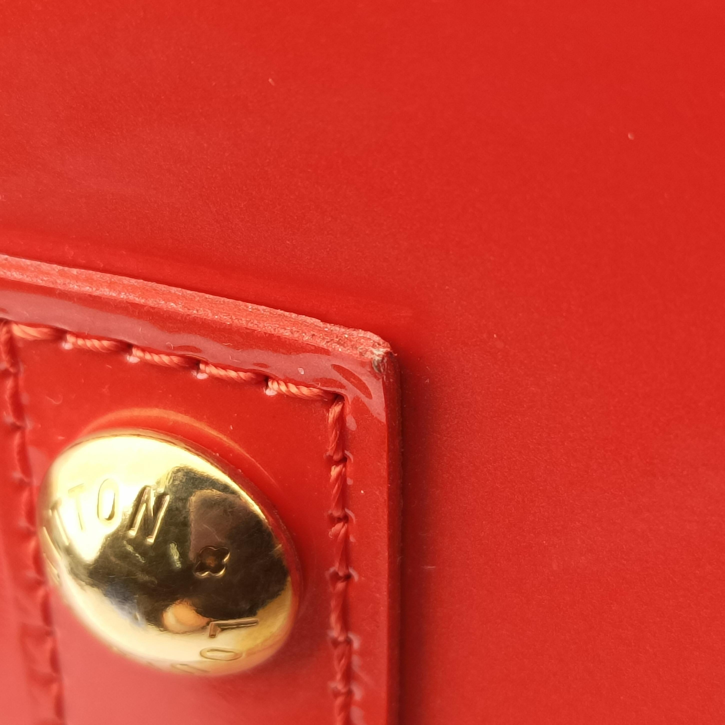 Pre-owned Louis Vuitton Alma GM pomme d'amour Vernis M93596 handbag | stylenewstar