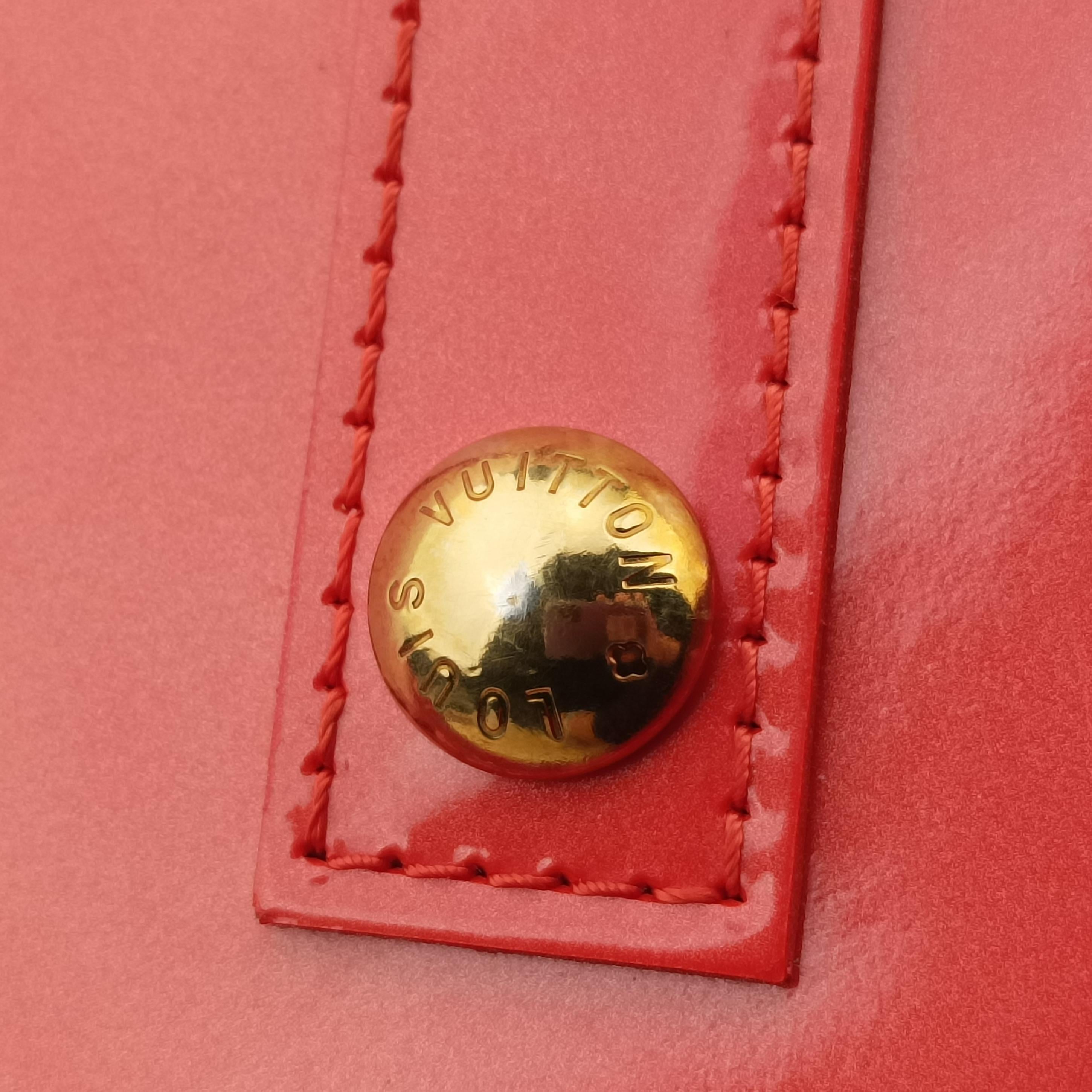 Pre-owned Louis Vuitton Alma GM pomme d'amour Vernis M93596 handbag | stylenewstar