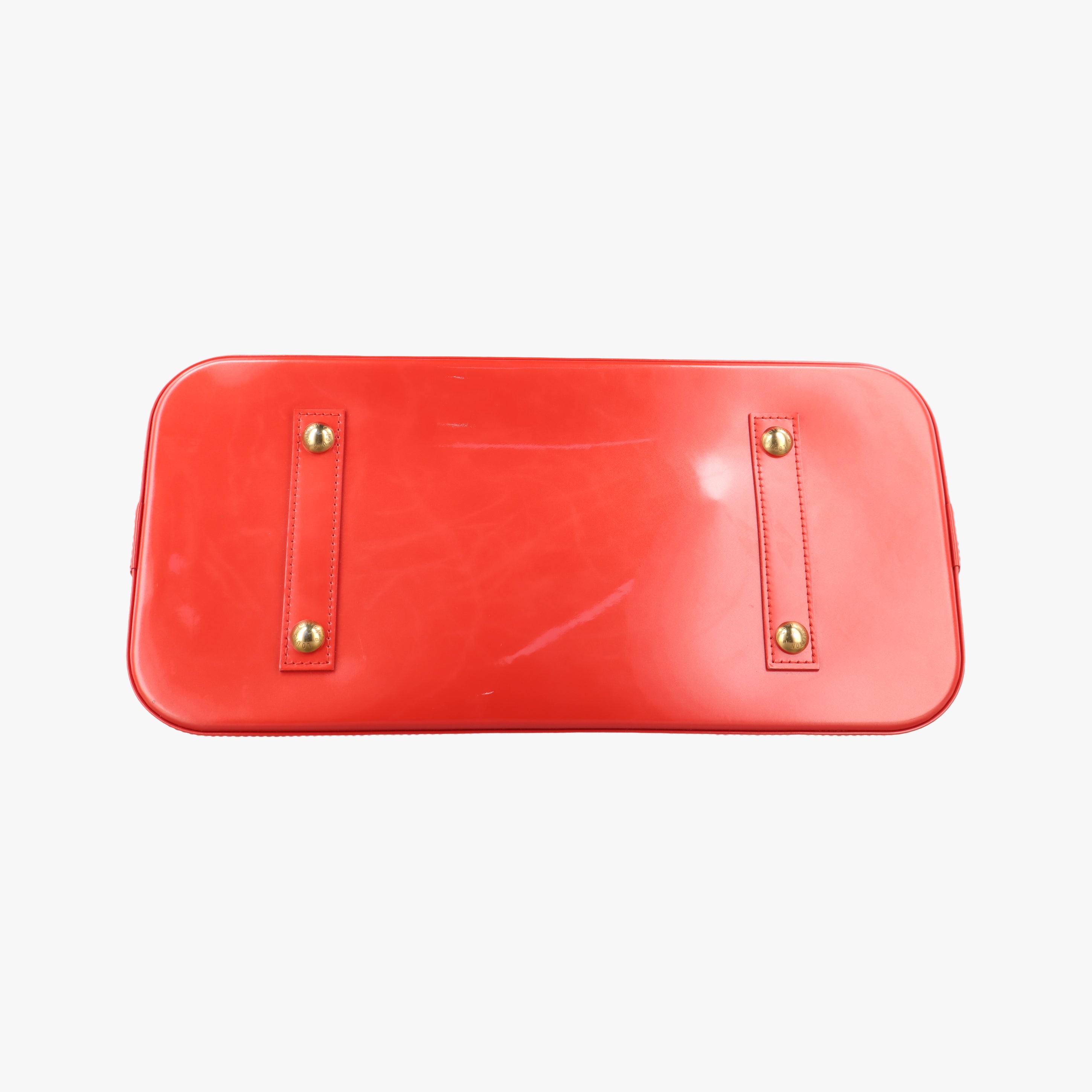 Pre-owned Louis Vuitton Alma GM pomme d'amour Vernis M93596 handbag | stylenewstar