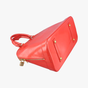 Pre-owned Louis Vuitton Alma GM pomme d'amour Vernis M93596 handbag | stylenewstar