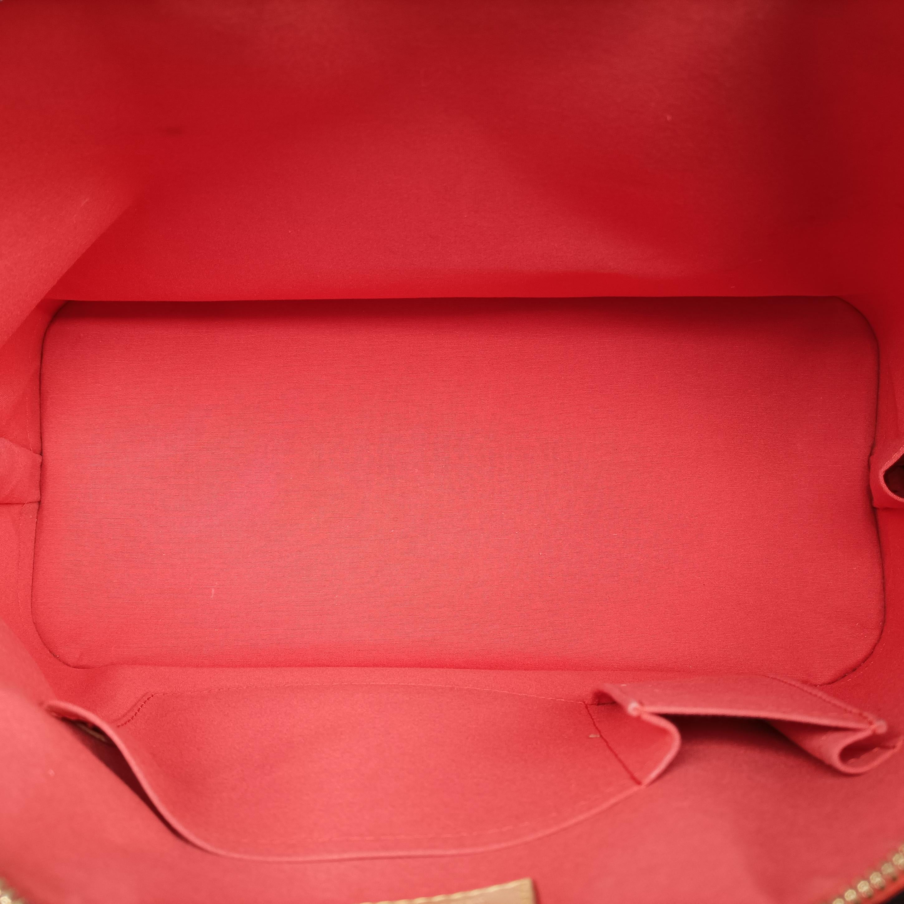 Pre-owned Louis Vuitton Alma GM pomme d'amour Vernis M93596 handbag | stylenewstar