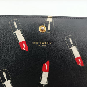 Vintage Yves Saint Laurent KATE Black×multicolor Leather 377829 shoulderbag | stylenewstar