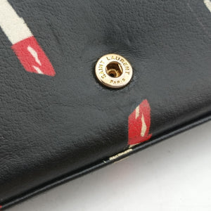 Vintage Yves Saint Laurent KATE Black×multicolor Leather 377829 shoulderbag | stylenewstar