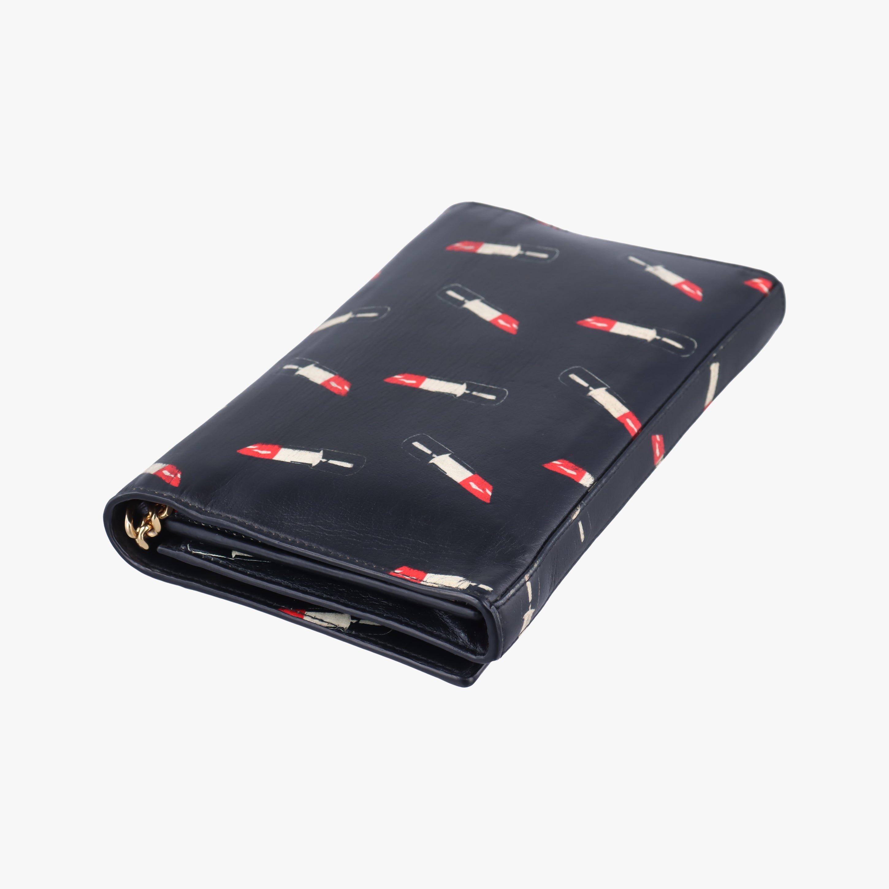 Vintage Yves Saint Laurent KATE Black×multicolor Leather 377829 shoulderbag | stylenewstar