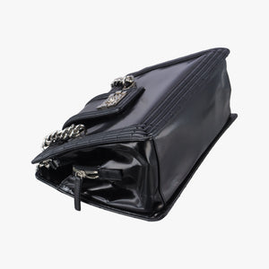 Secondhand Chanel Jetsetter Boy Shopping Tote Black Leather A67020 shoulderbag | stylenewstar