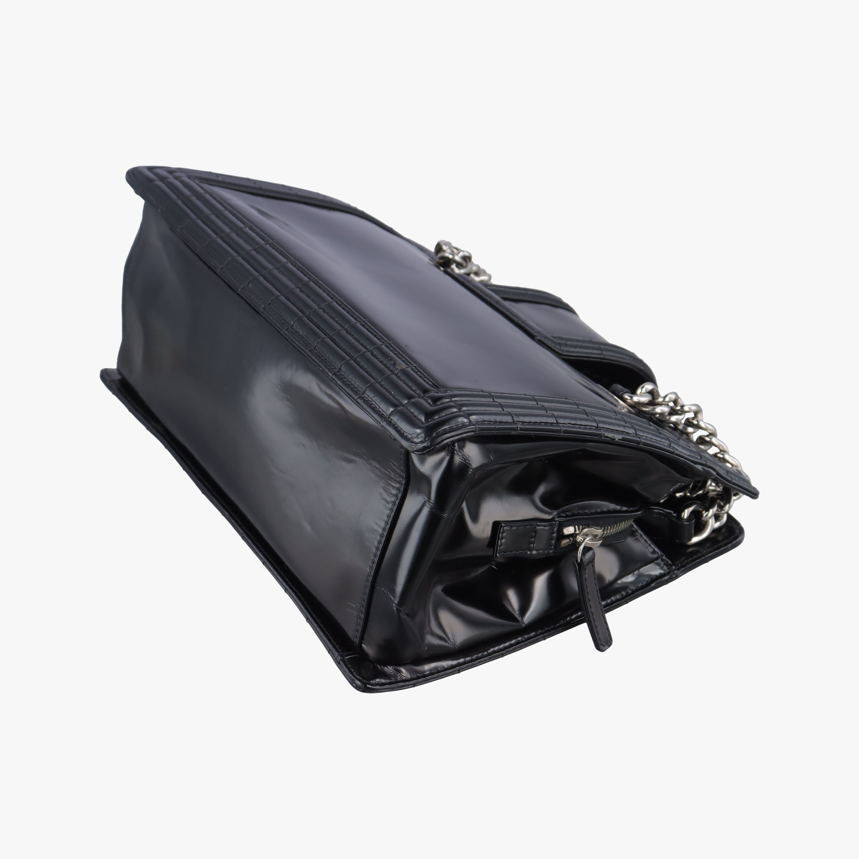 Secondhand Chanel Jetsetter Boy Shopping Tote Black Leather A67020 shoulderbag | stylenewstar