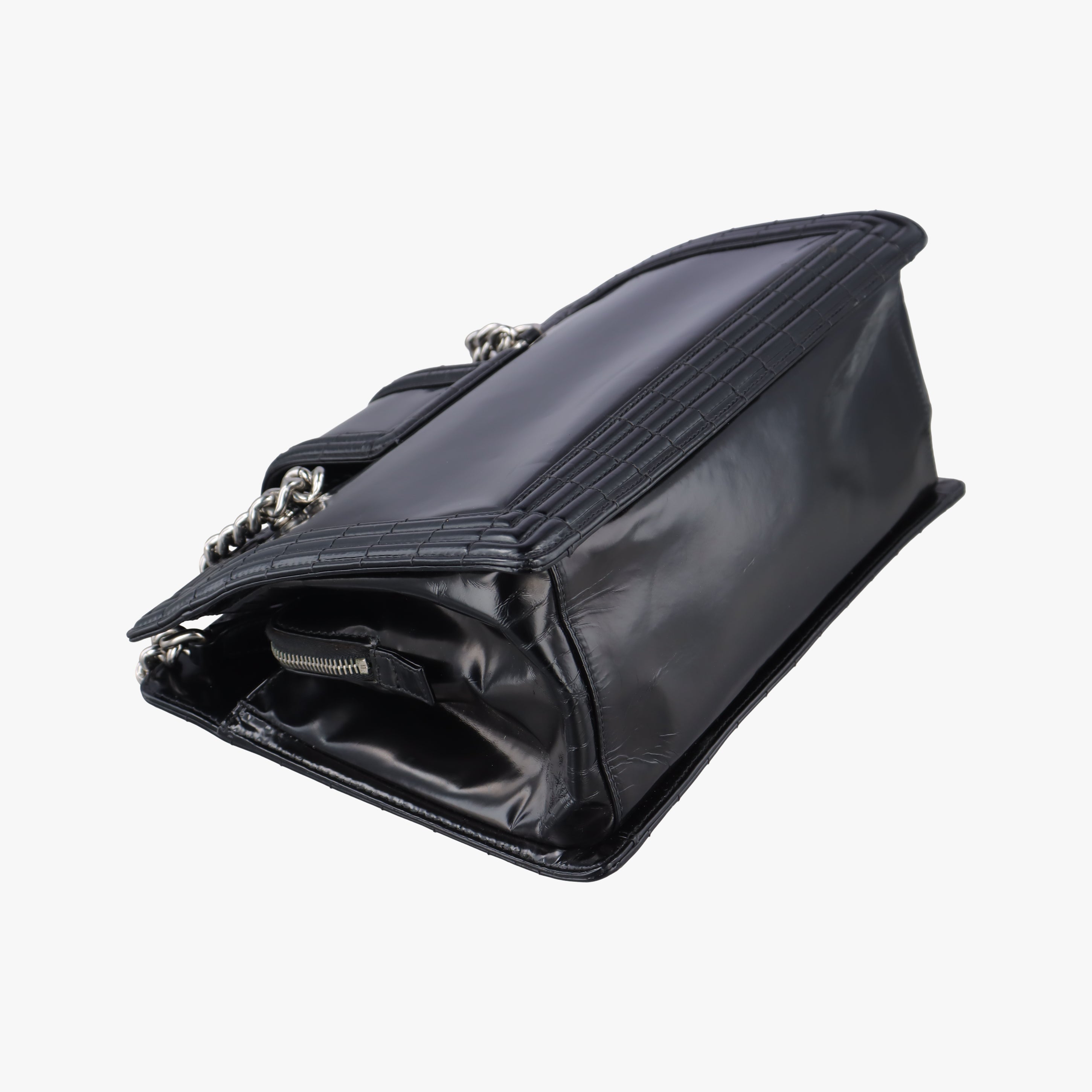 Secondhand Chanel Jetsetter Boy Shopping Tote Black Leather A67020 shoulderbag | stylenewstar