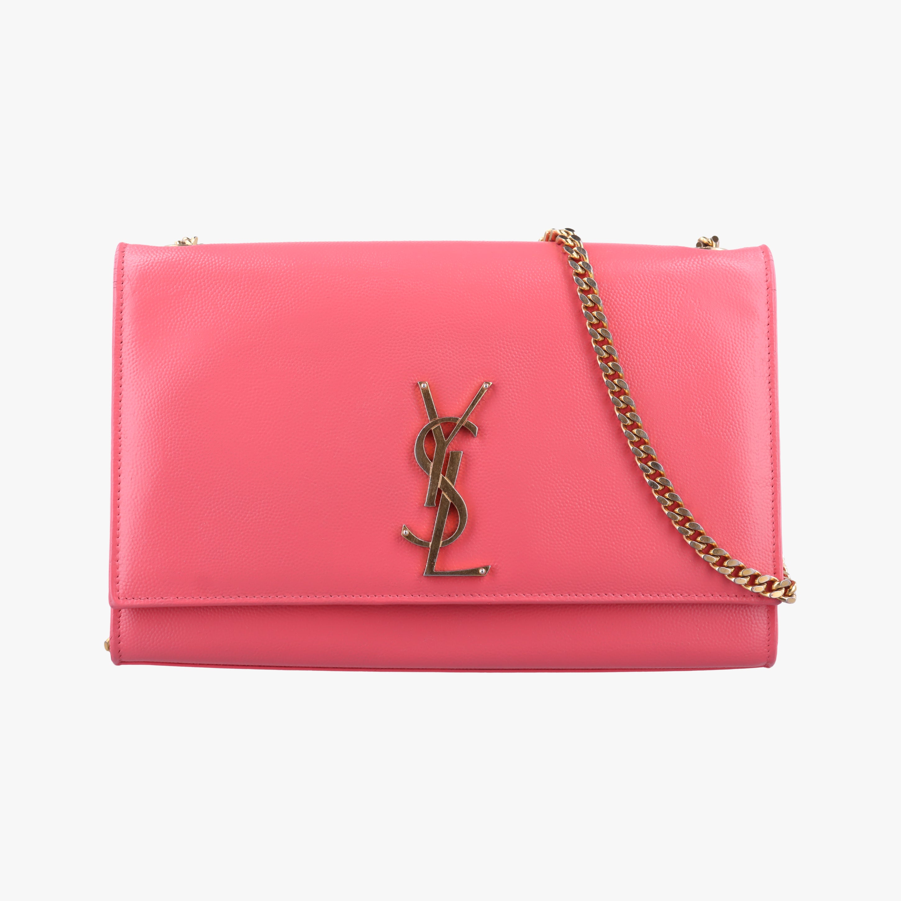 Pre-owned Yves Saint Laurent KATE Pink Caviar Skin 364021 shoulderbag | stylenewstar