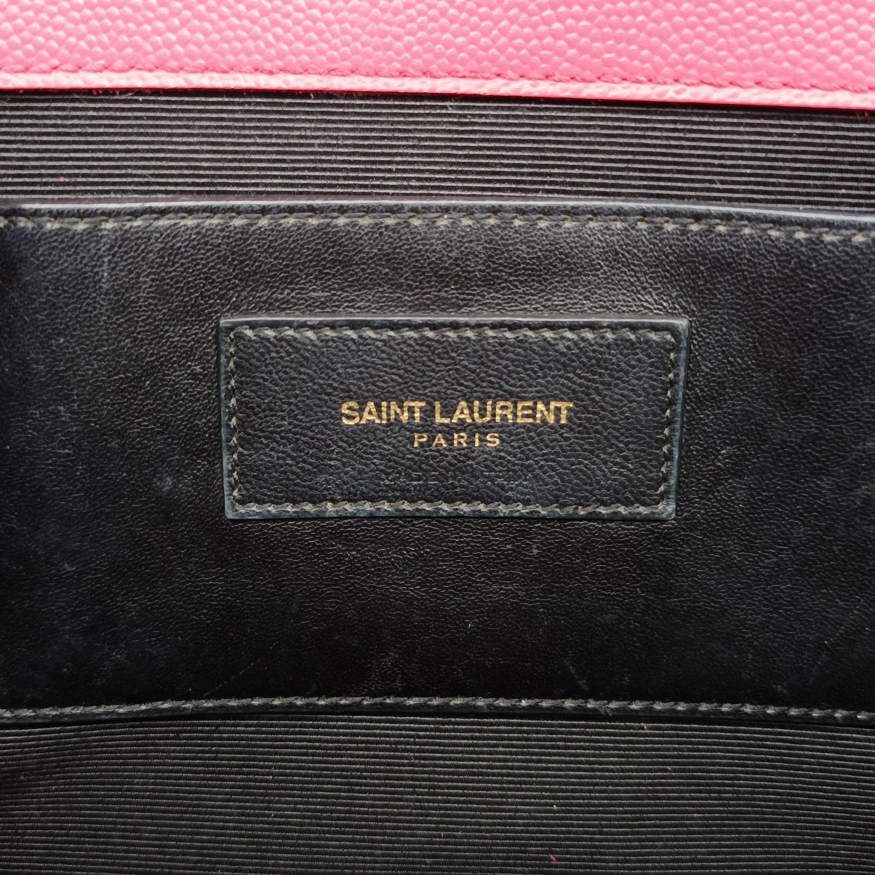 Pre-owned Yves Saint Laurent KATE Pink Caviar Skin 364021 shoulderbag | stylenewstar