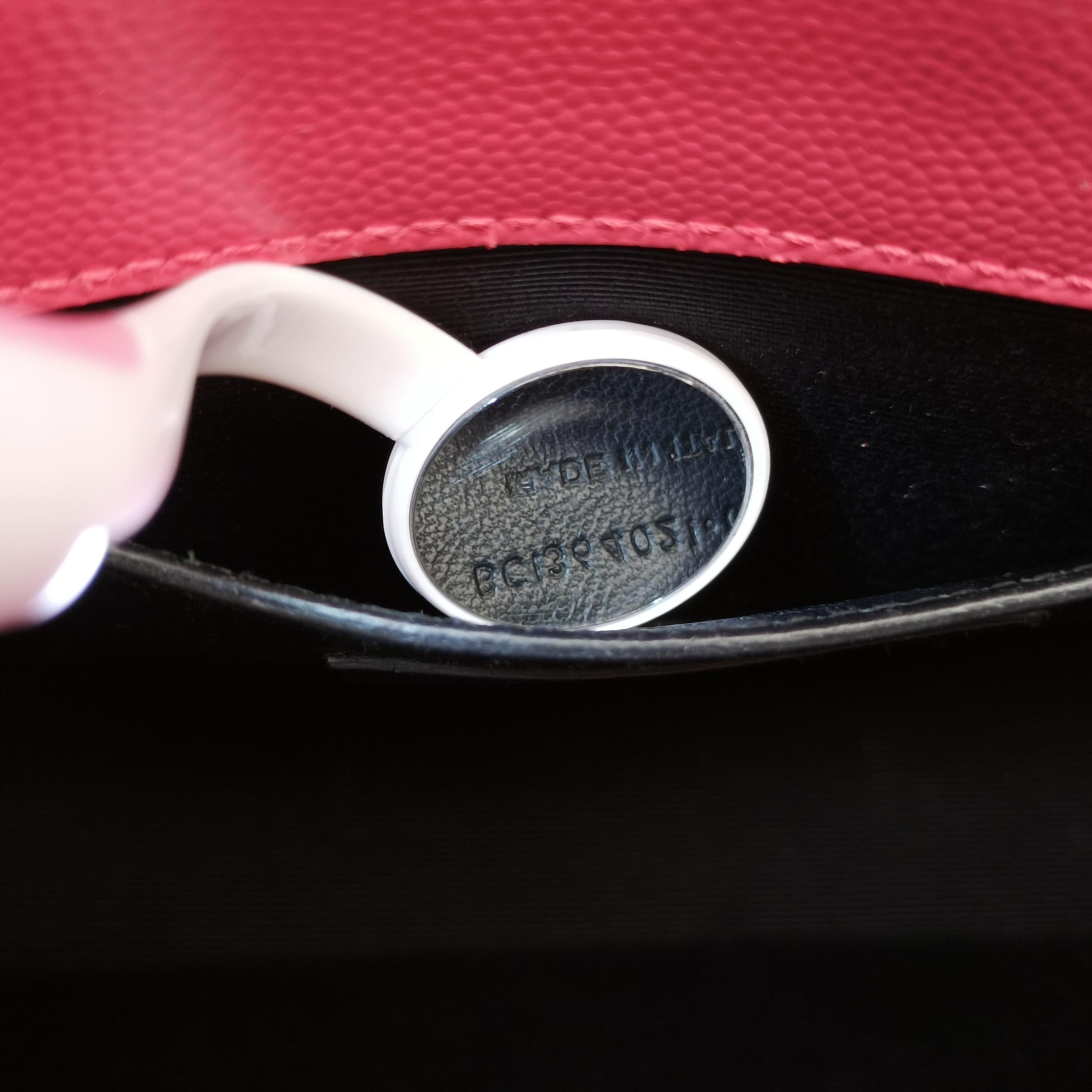 Pre-owned Yves Saint Laurent KATE Pink Caviar Skin 364021 shoulderbag | stylenewstar