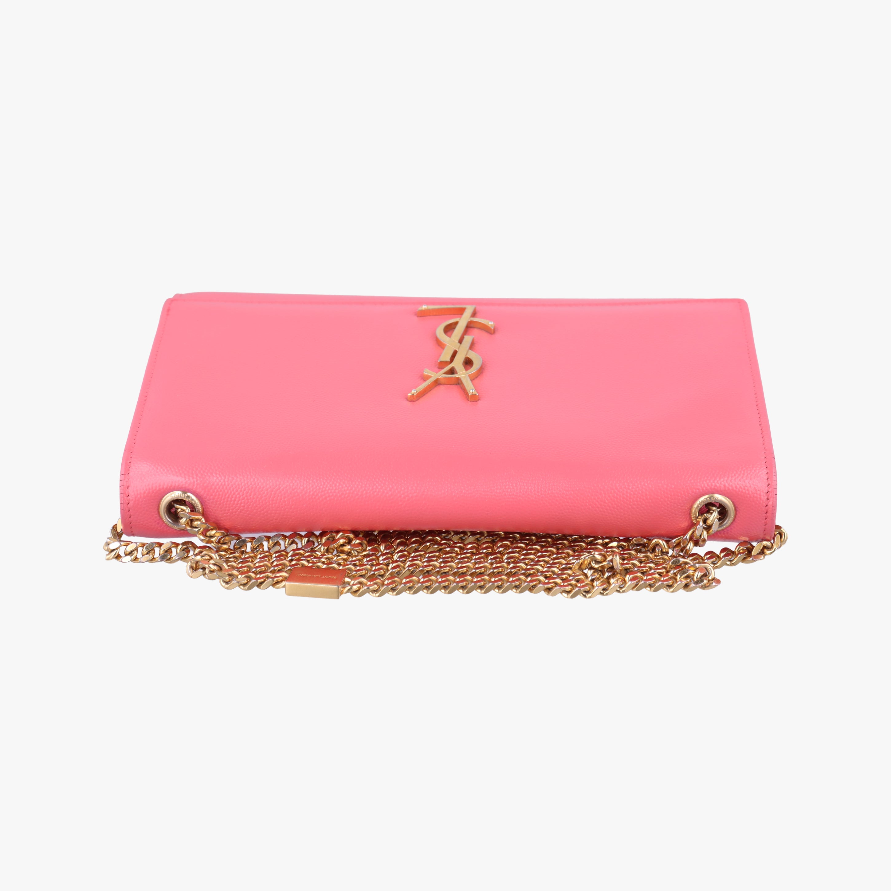 Pre-owned Yves Saint Laurent KATE Pink Caviar Skin 364021 shoulderbag | stylenewstar