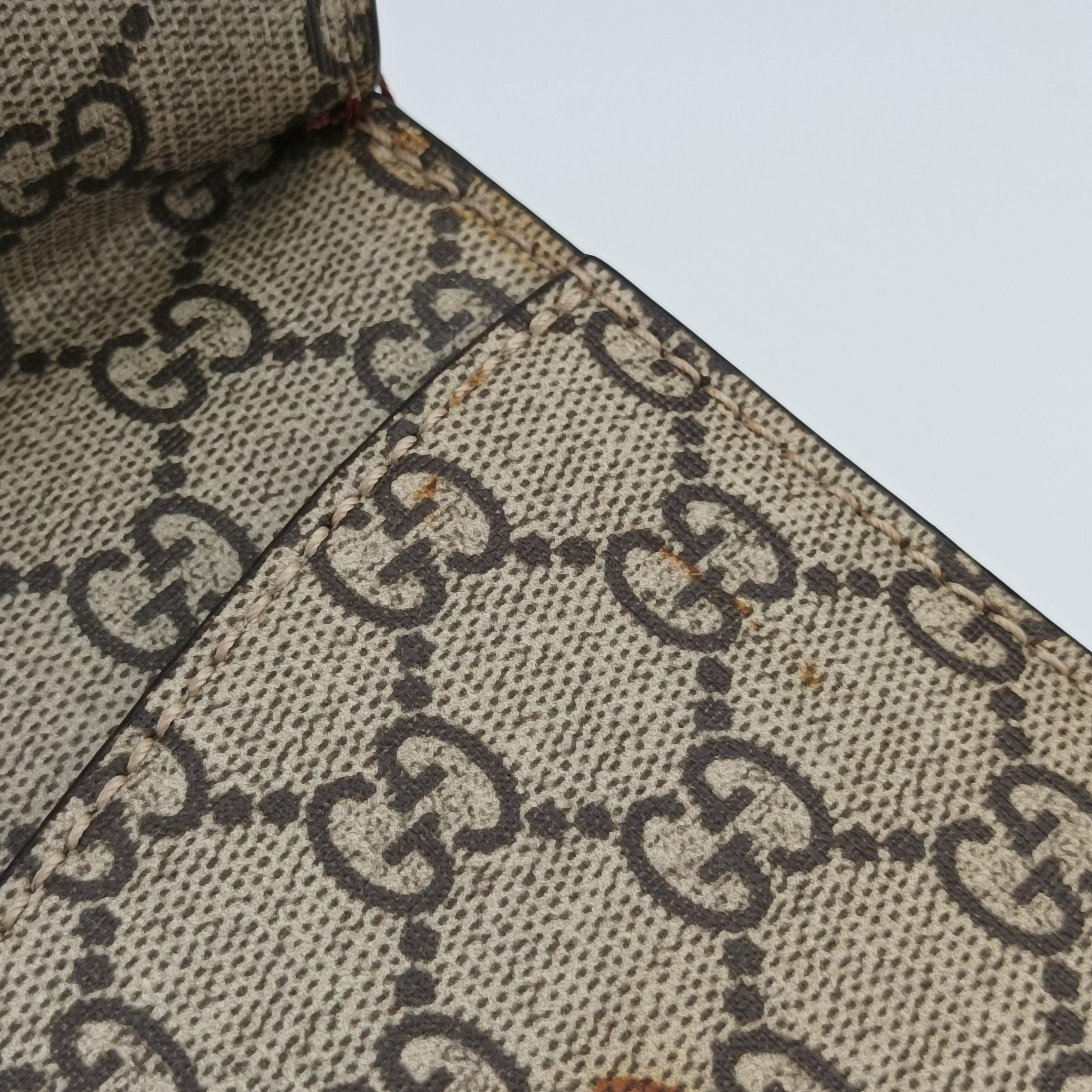 Pre-owned Gucci Dionysus BEIGE×RED×Multicolour PVC coated canvas 400249 shoulderbag | stylenewstar