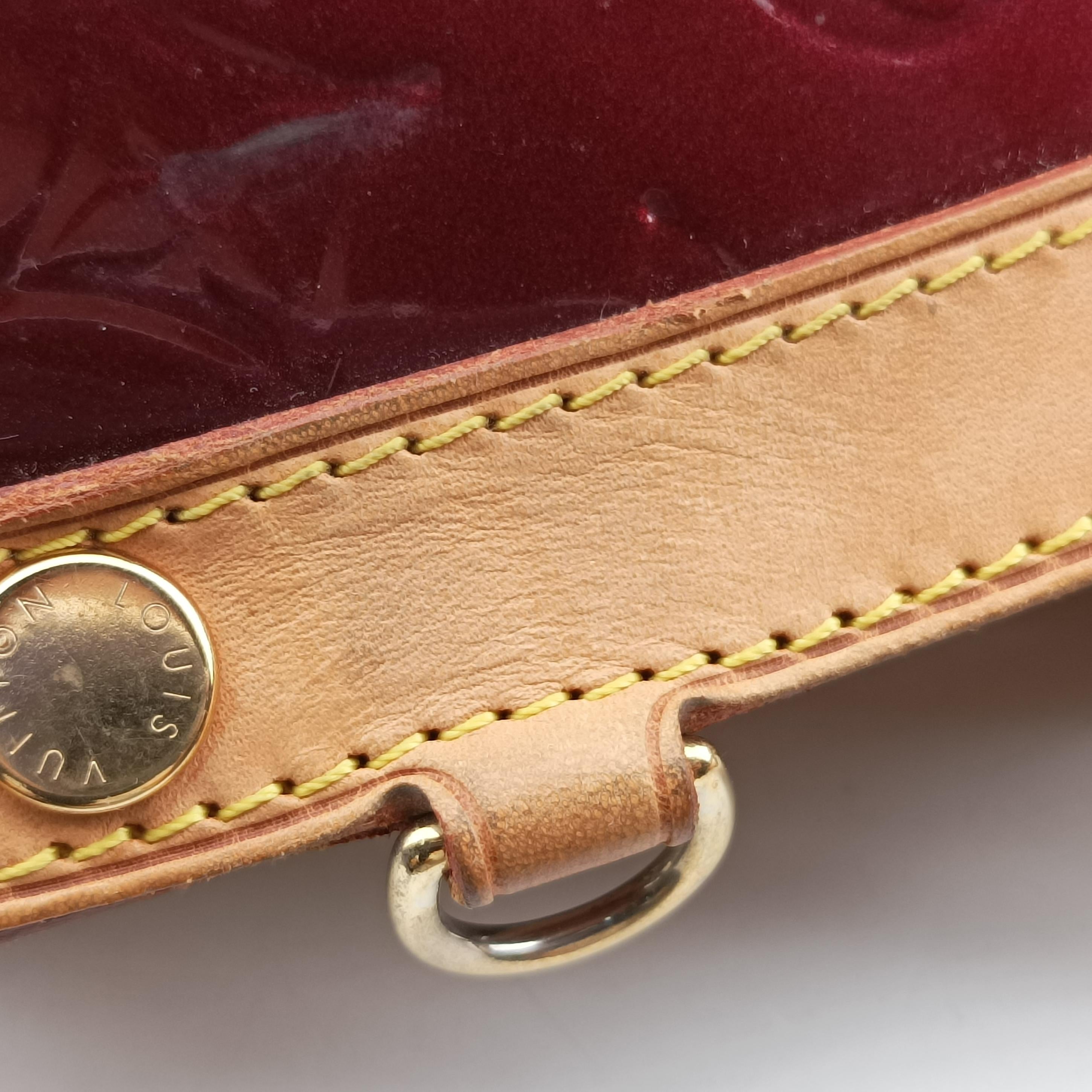 Pre-owned Louis Vuitton Brea MM ROUGE FAUVISTE Vernis M91690 shoulderbag | stylenewstar