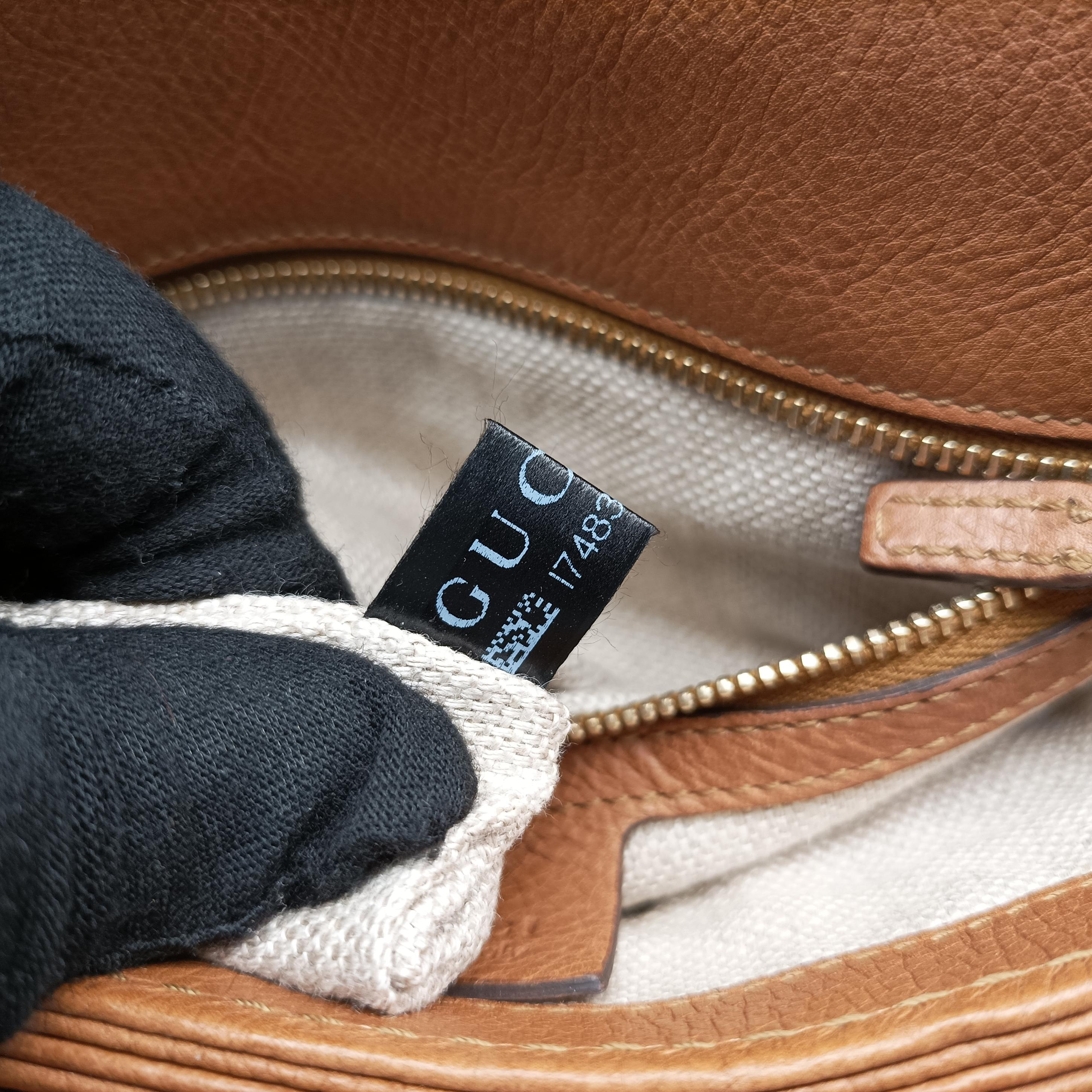 Pre-owned Gucci Marrakech Messenger Brown Canvas 257024 shoulderbag | stylenewstar