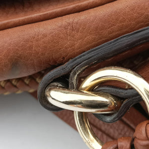 Pre-owned Gucci Marrakech Messenger Brown Canvas 257024 shoulderbag | stylenewstar