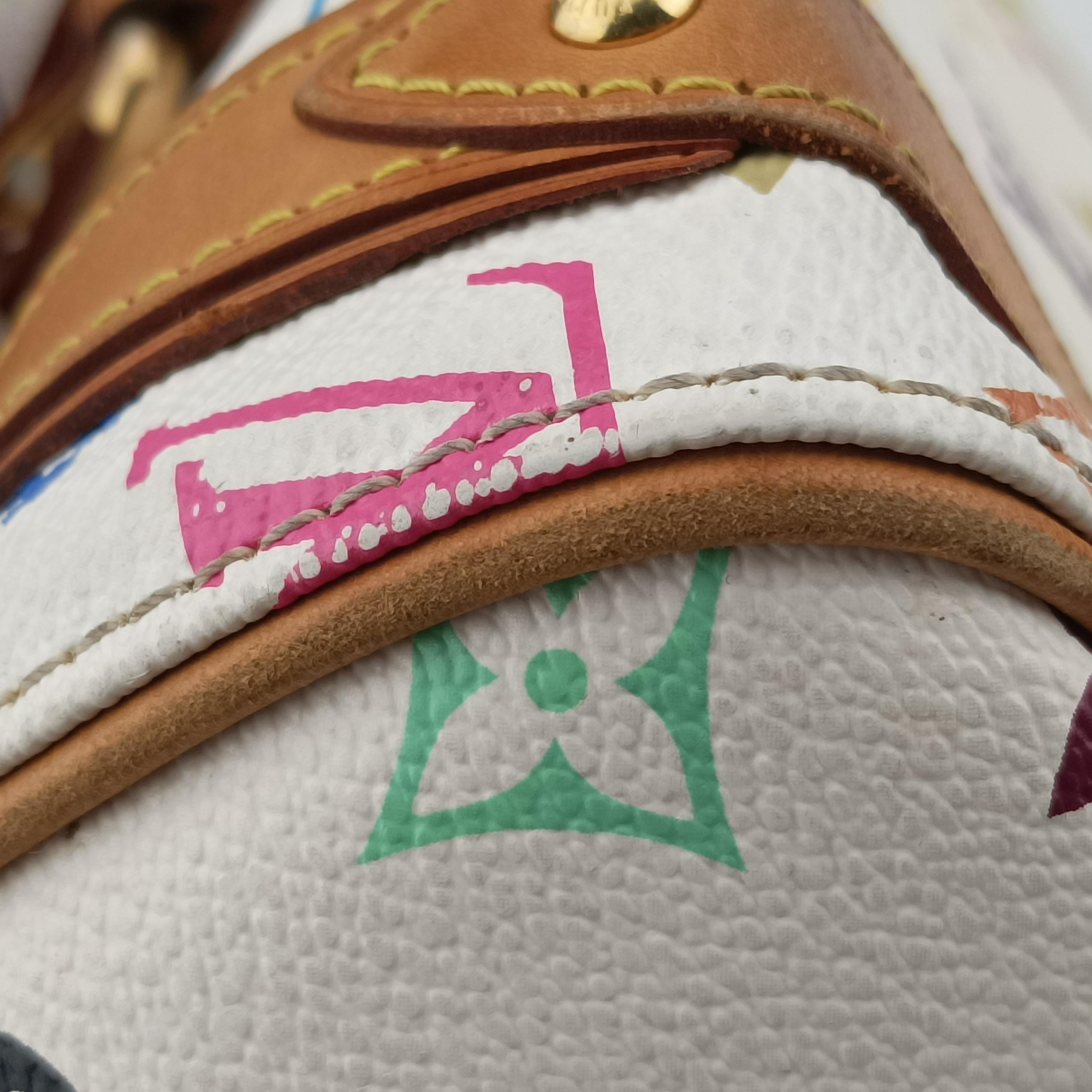 Pre-owned Louis Vuitton PRISCILLA white Monogram Multicolor M40096 handbag | stylenewstar