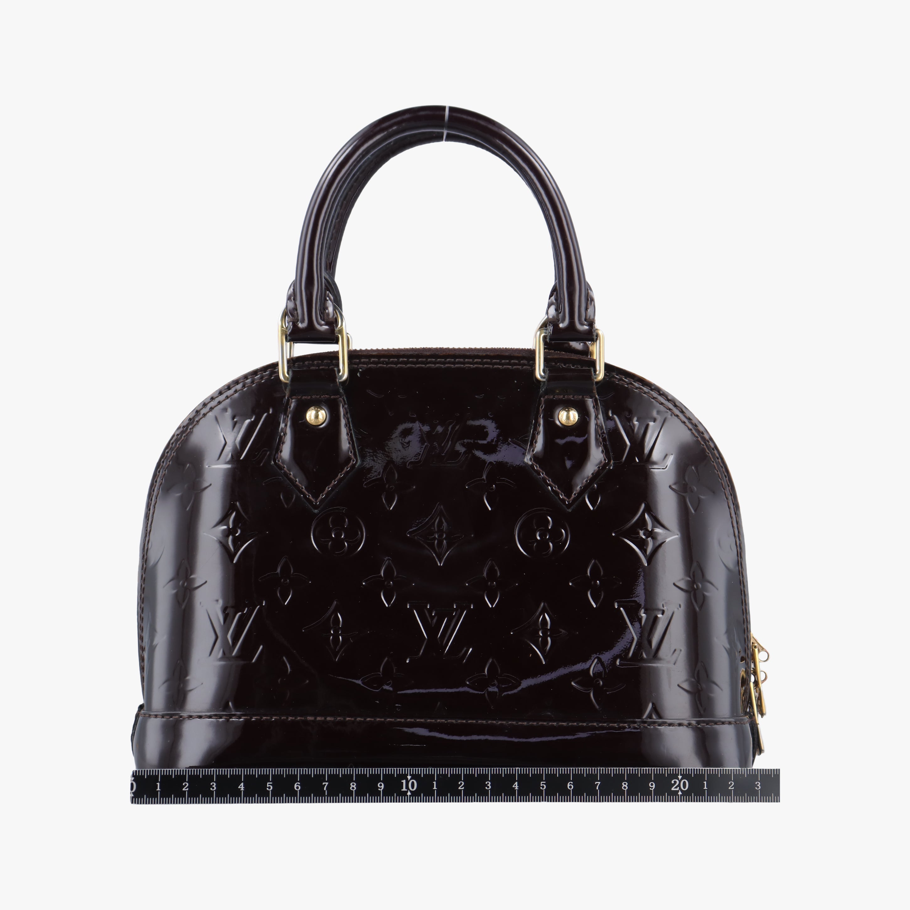 Pre-owned Louis Vuitton Alma BB Amarante Vernis M91678 shoulderbag | stylenewstar