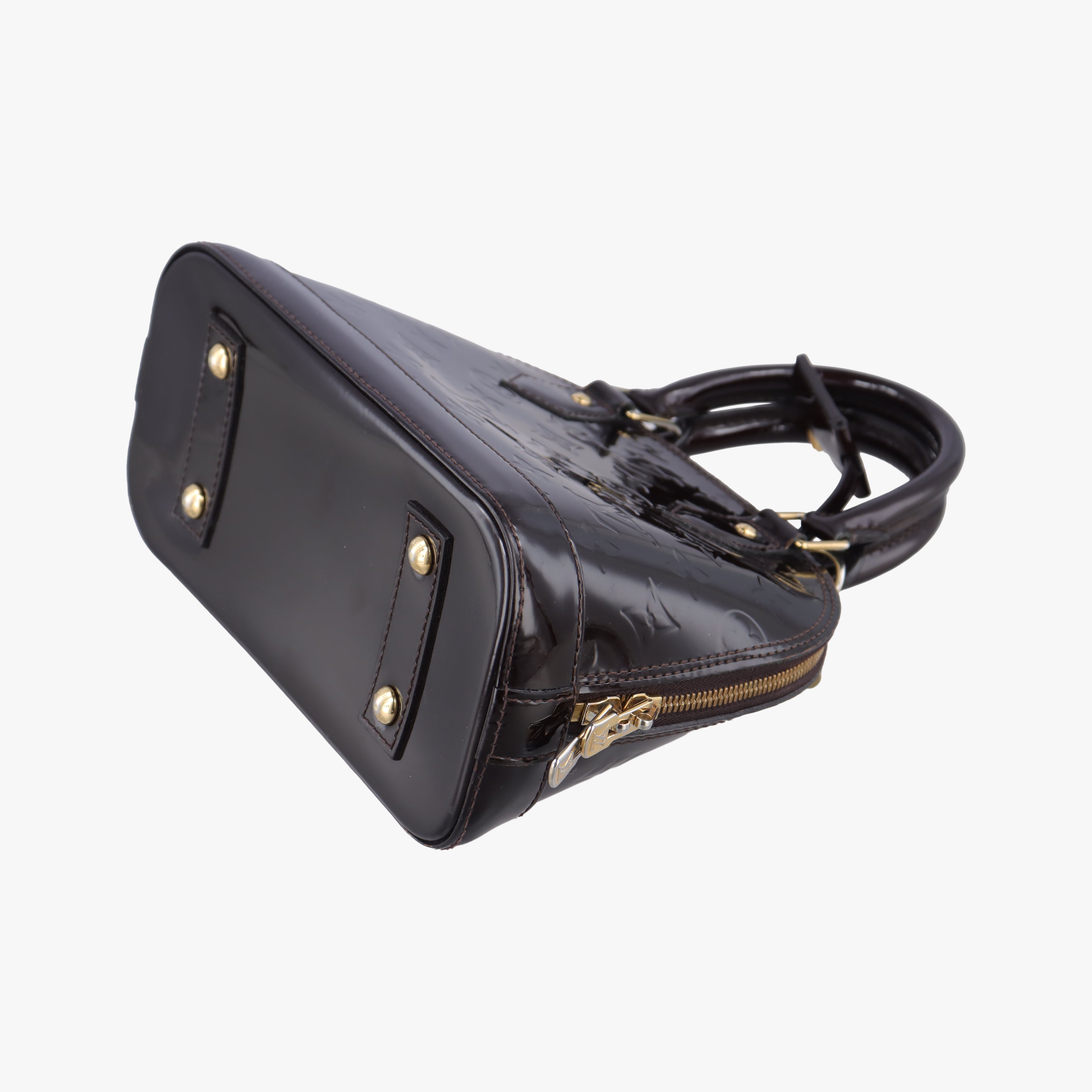 Pre-owned Louis Vuitton Alma BB Amarante Vernis M91678 shoulderbag | stylenewstar