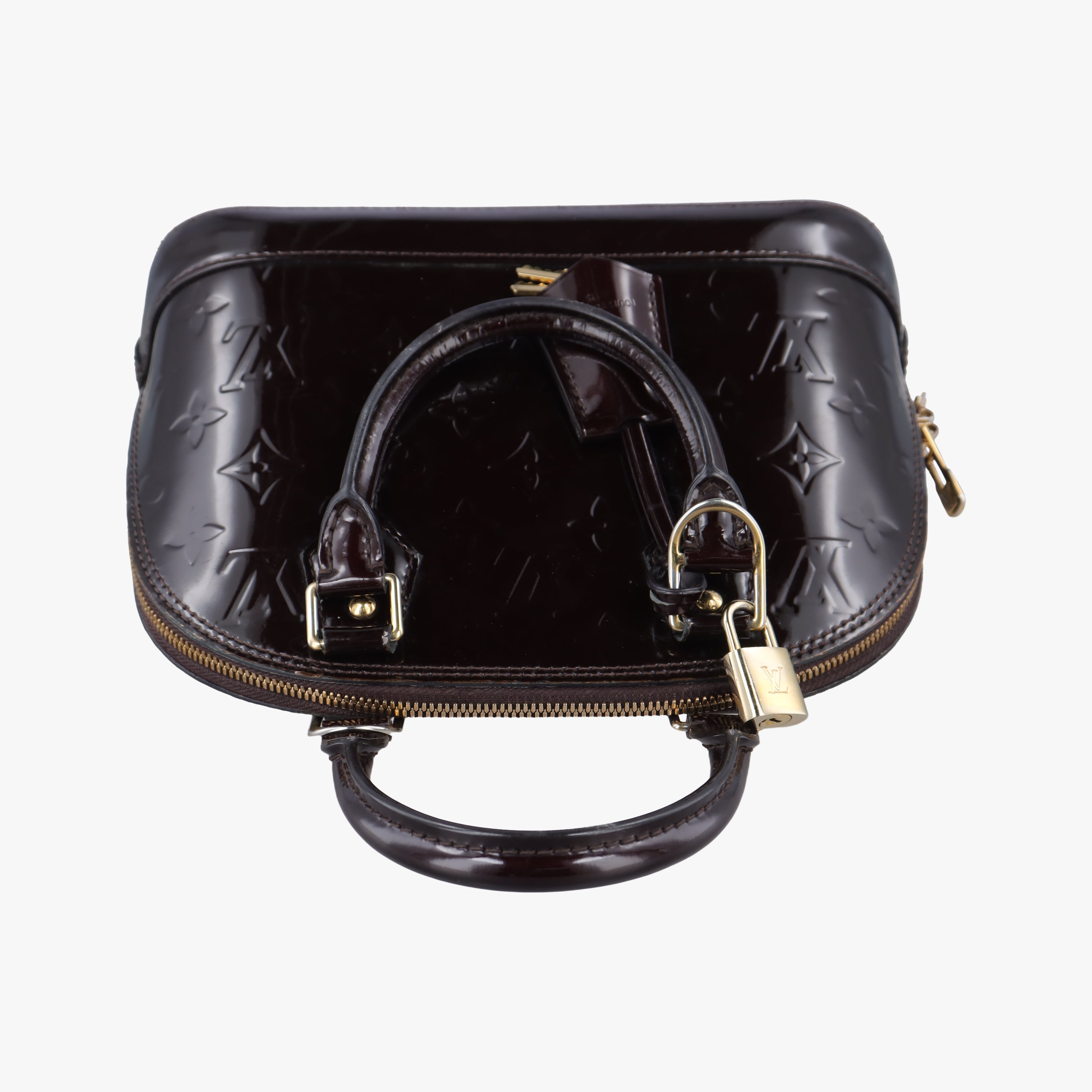 Pre-owned Louis Vuitton Alma BB Amarante Vernis M91678 shoulderbag | stylenewstar