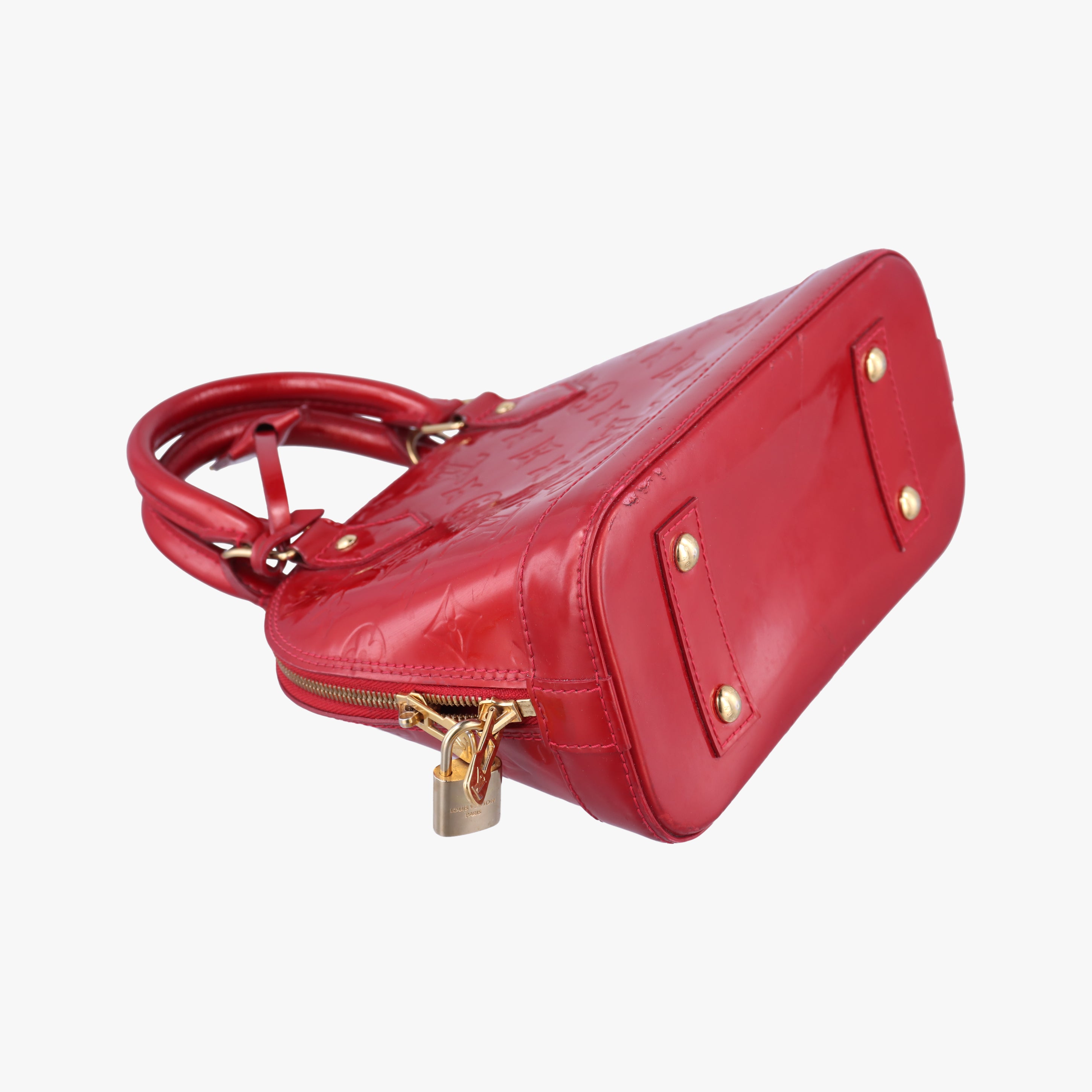 Secondhand Louis Vuitton Alma BB CERISE Vernis M90174 shoulderbag | stylenewstar