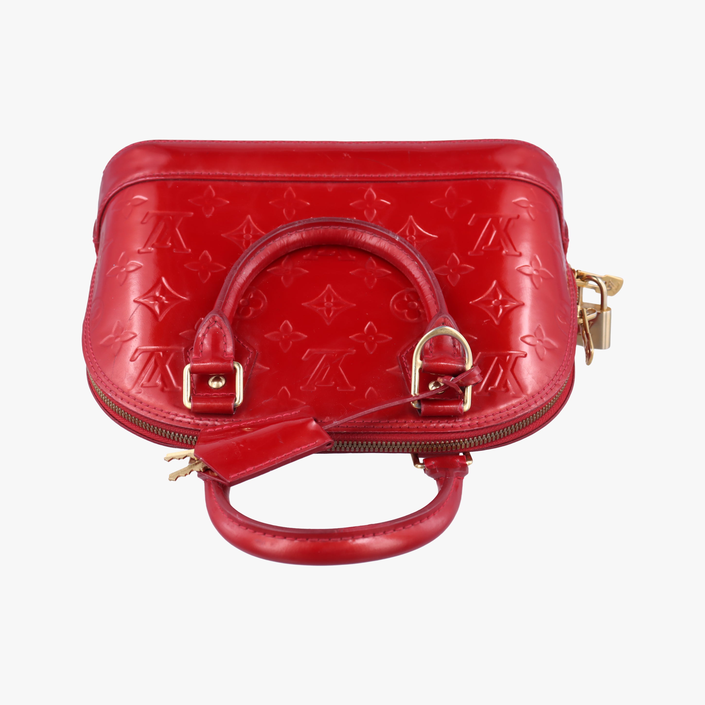 Secondhand Louis Vuitton Alma BB CERISE Vernis M90174 shoulderbag | stylenewstar