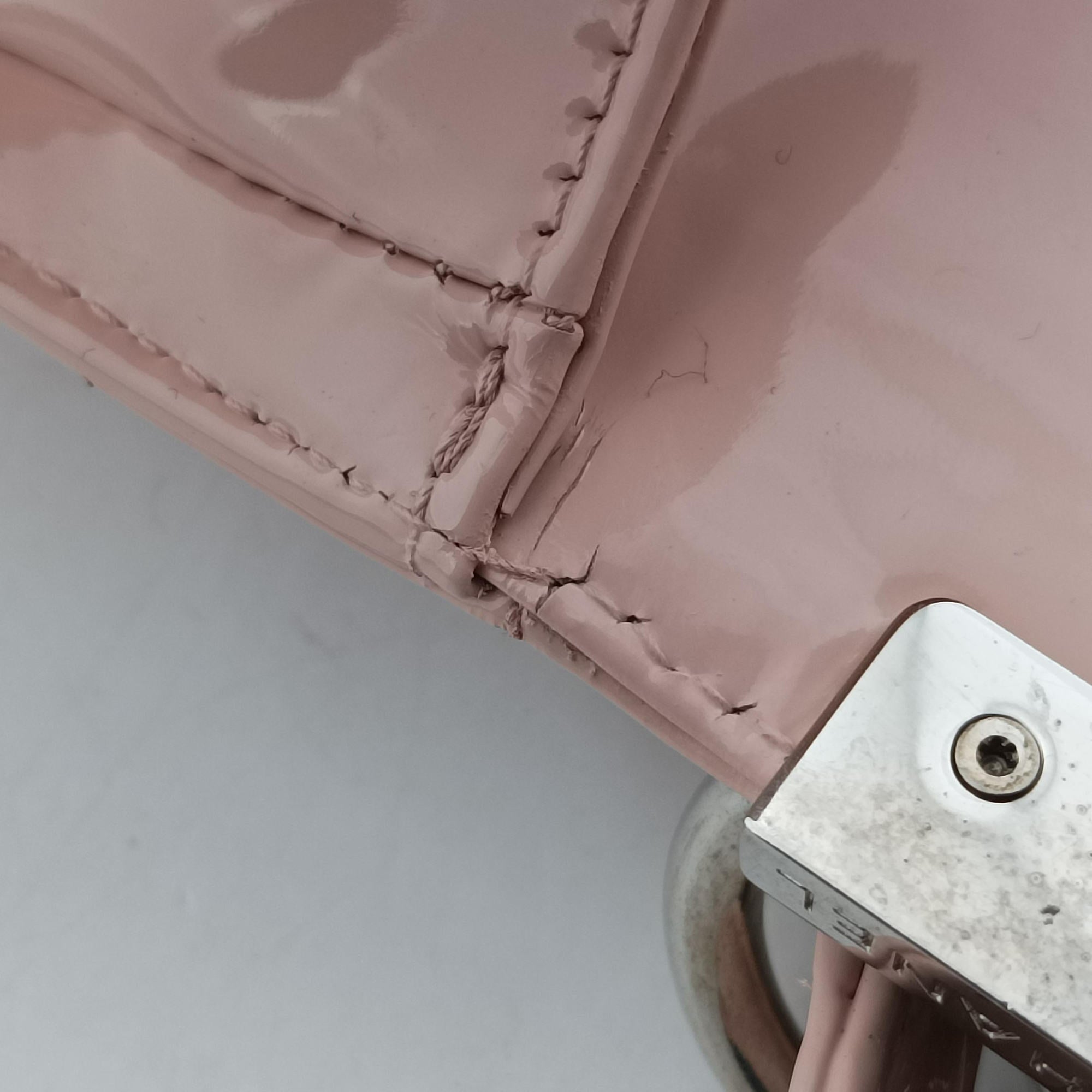 Pre-owned Chanel BOY CHANEL Pink Patent A67018 shoulderbag | stylenewstar