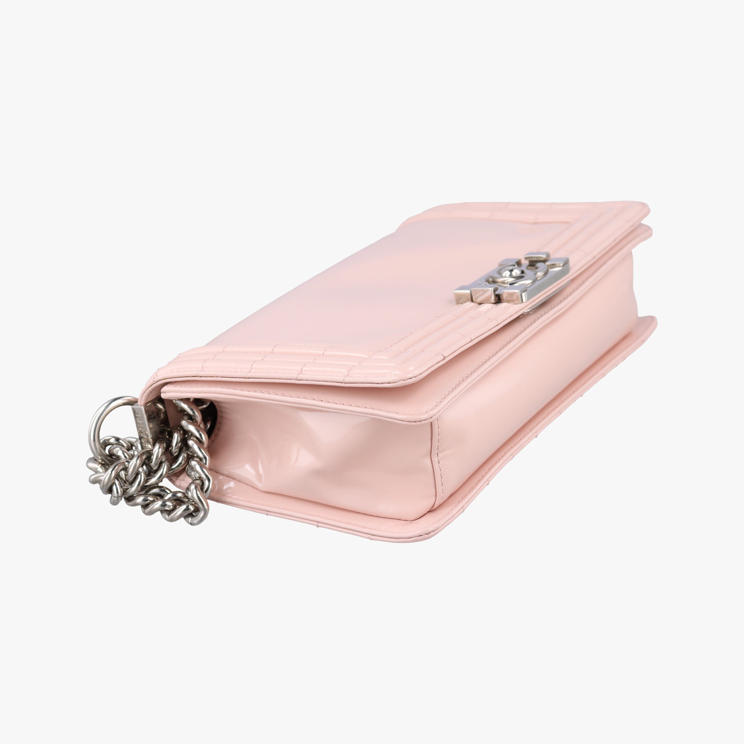 Pre-owned Chanel BOY CHANEL Pink Patent A67018 shoulderbag | stylenewstar
