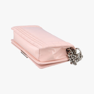 Pre-owned Chanel BOY CHANEL Pink Patent A67018 shoulderbag | stylenewstar