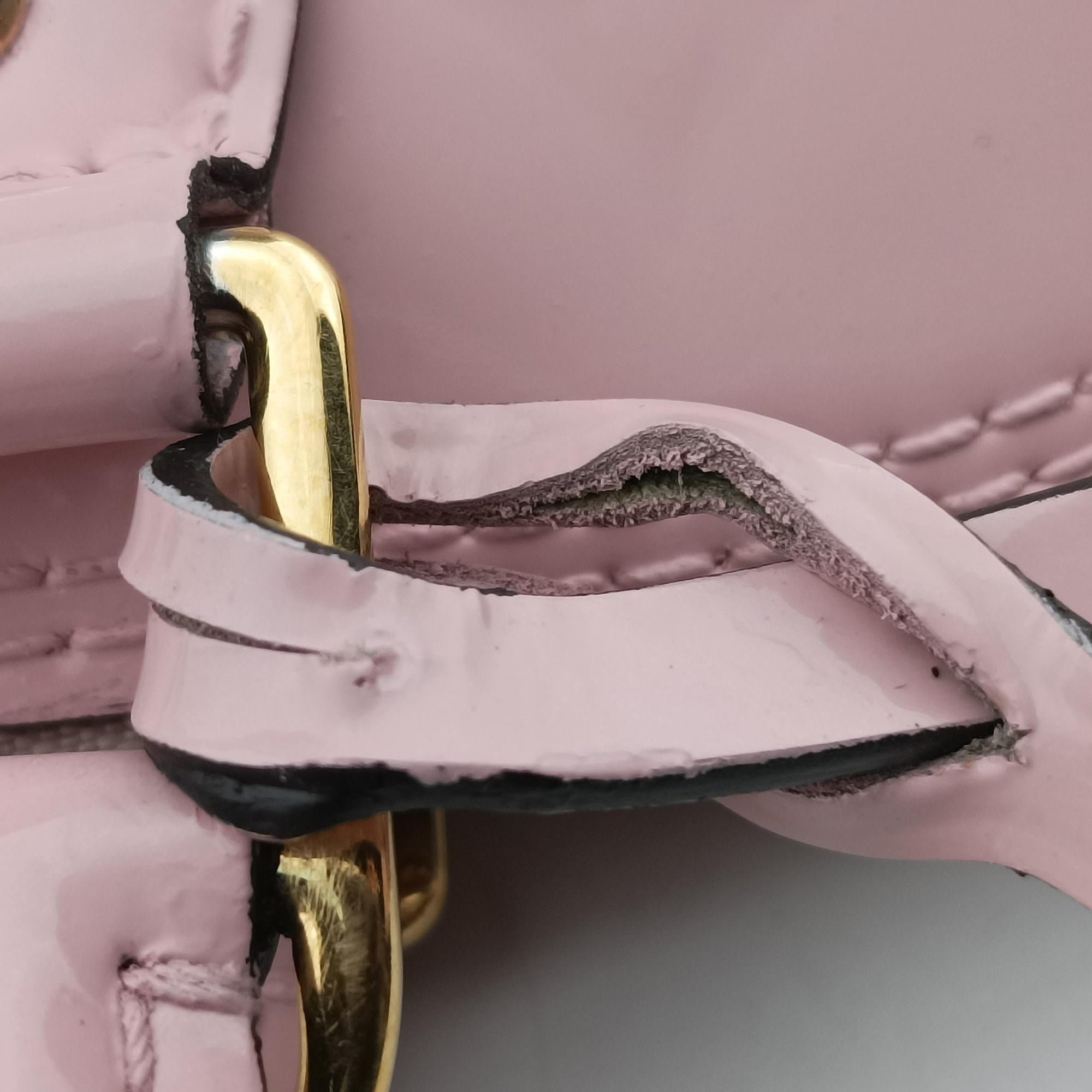 Secondhand Louis Vuitton ALMA PM ROSE BALLERIN Vernis M50412 handbag | stylenewstar