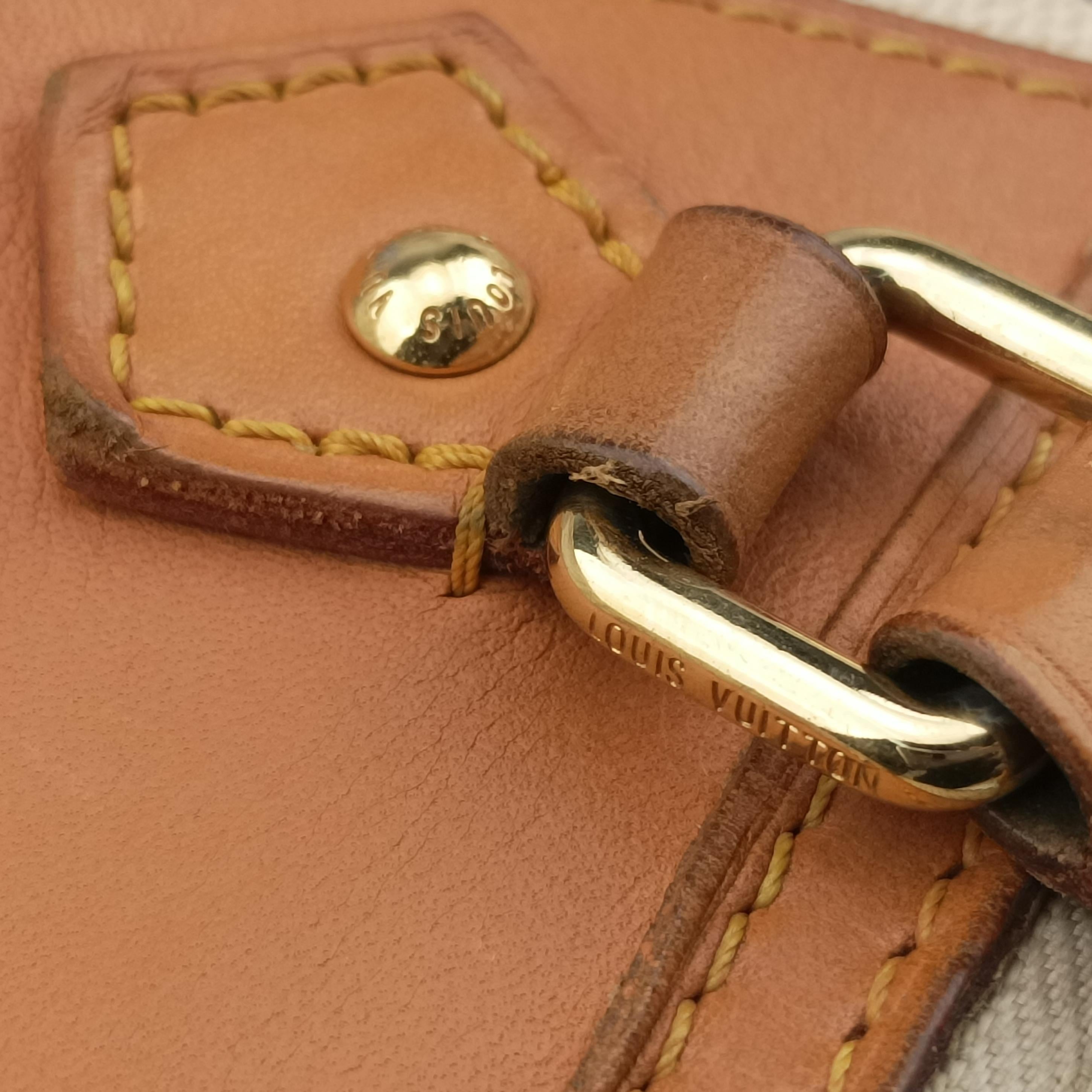 Secondhand Louis Vuitton SIRACUSA GM AZUR Damier Canvas N41111 shoulderbag | stylenewstar