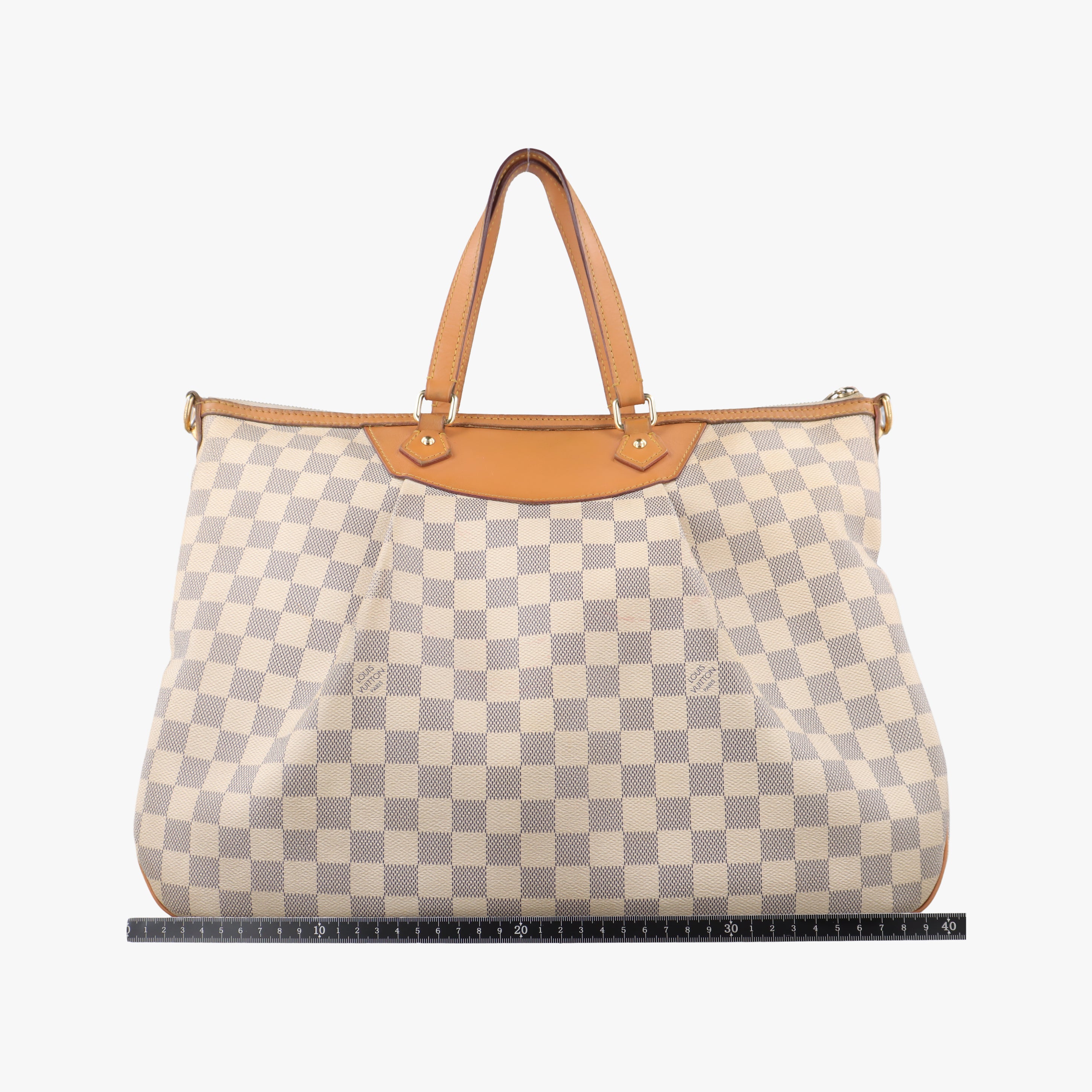 Secondhand Louis Vuitton SIRACUSA GM AZUR Damier Canvas N41111 shoulderbag | stylenewstar